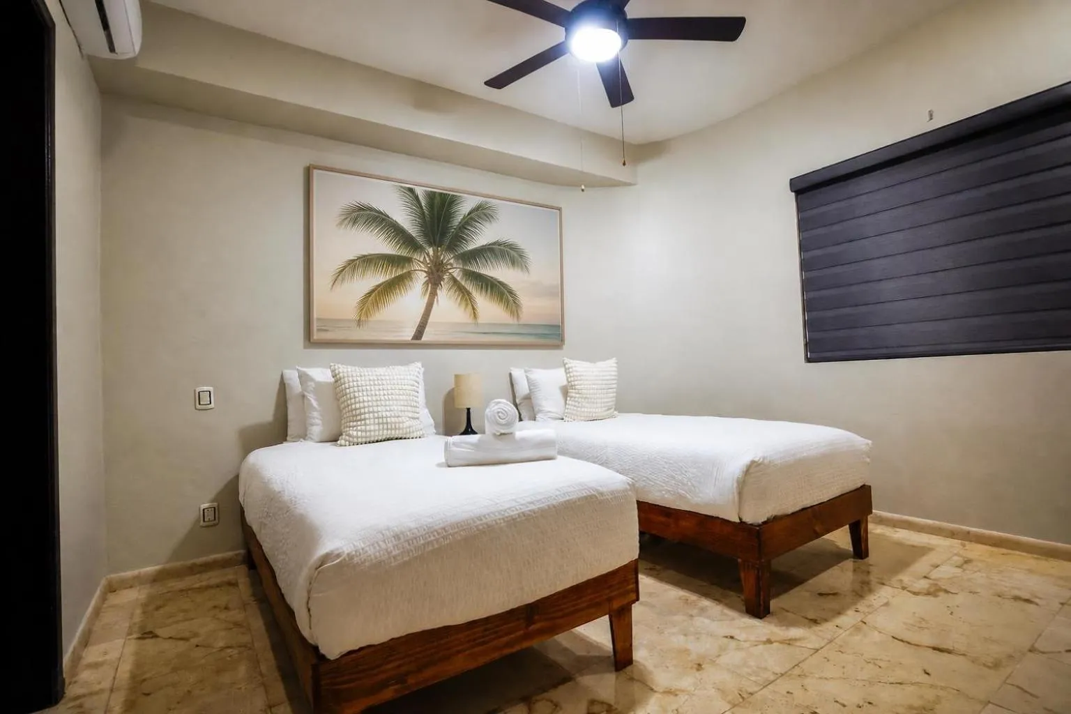 Bed in Oceanfront Condo a Block Off 5th in Heart of Playa