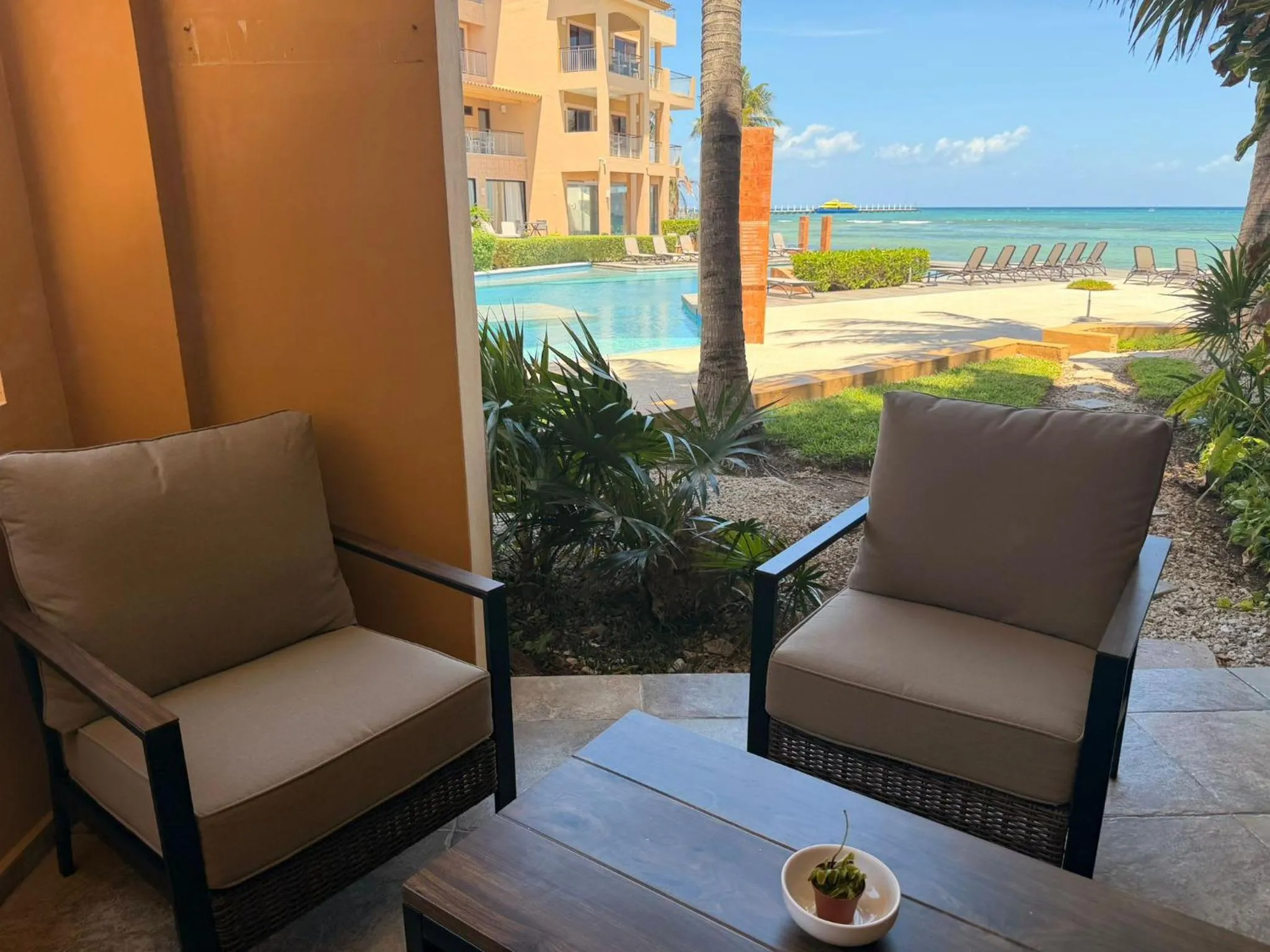 Oceanfront Condo a Block Off 5th in Heart of Playa