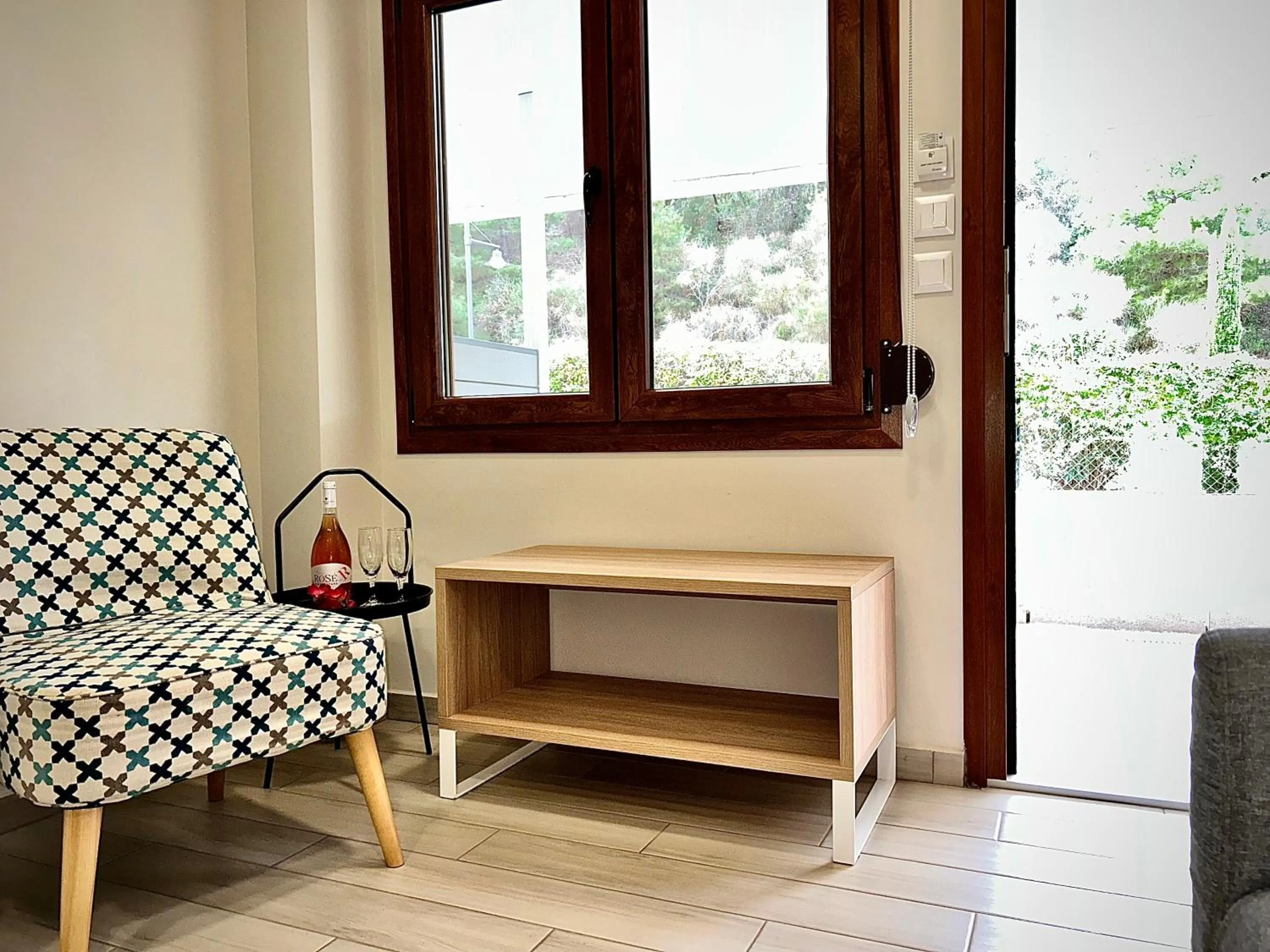 Seating area in PORTO PORTES suites