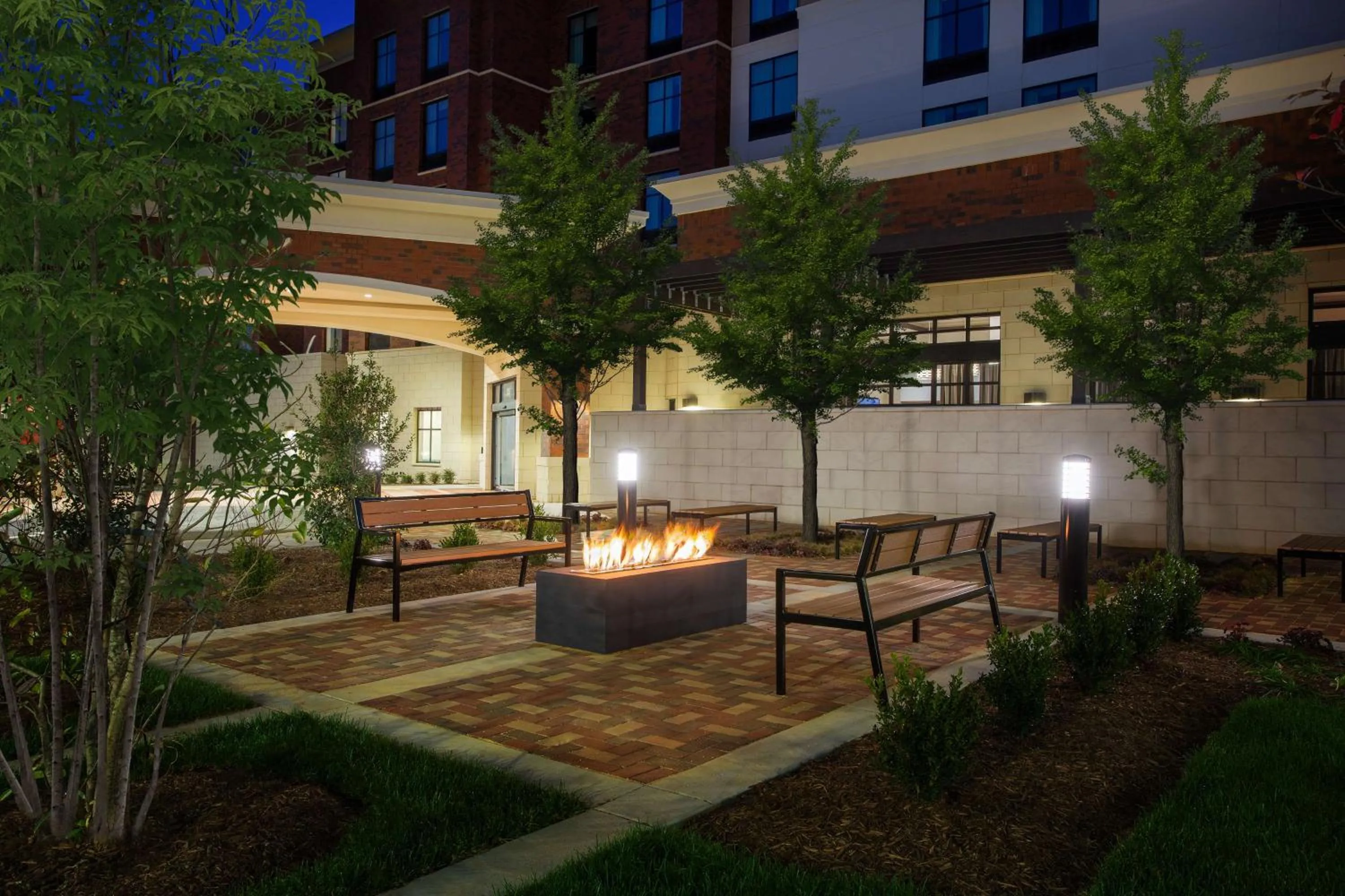 Inner courtyard view in Homewood Suites By Hilton Reston, VA