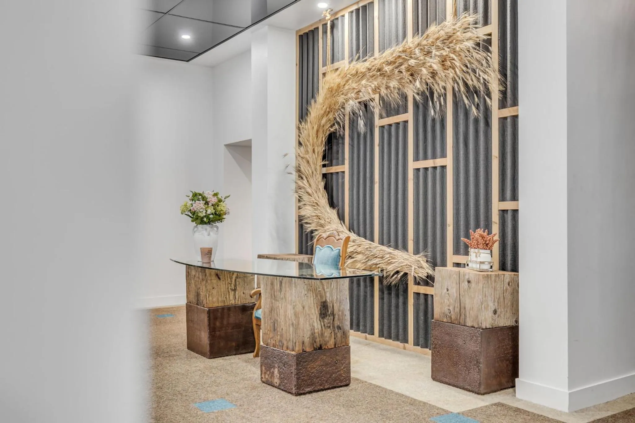 Lobby or reception in La Sainte Paix