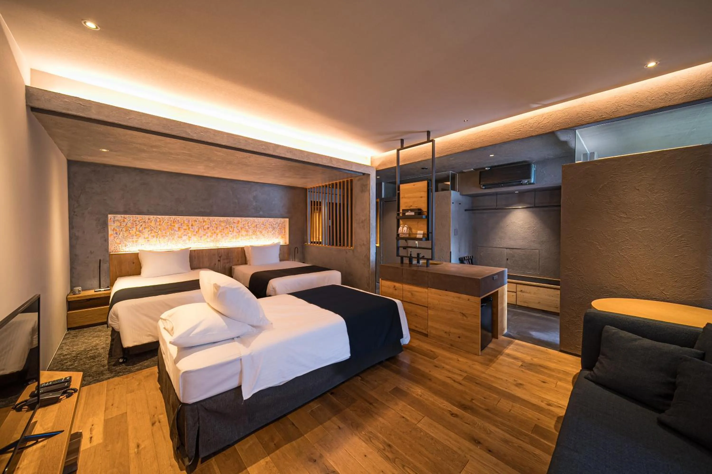 Bed in SEKIYA RESORT Galleria Midobaru