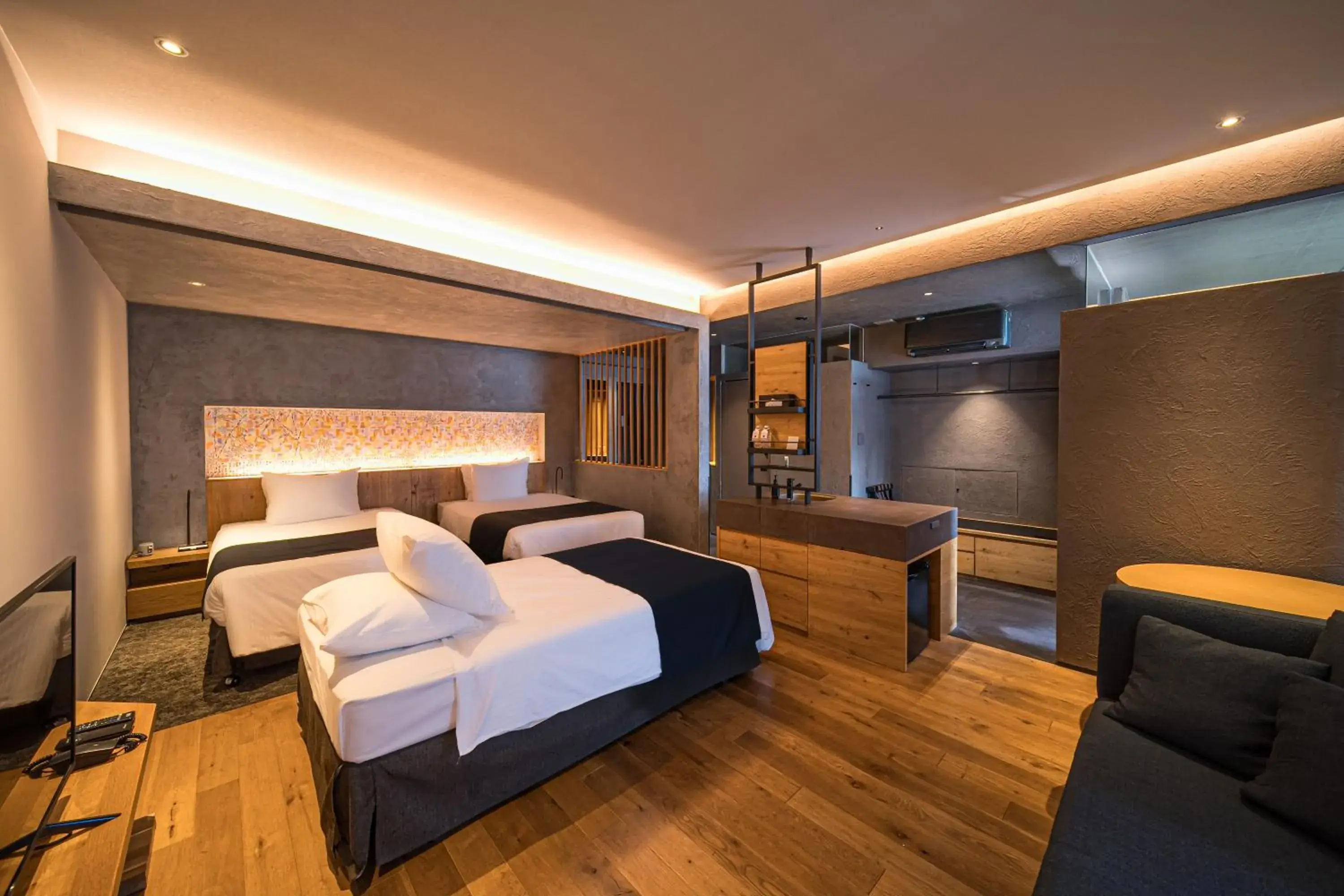 Bed in SEKIYA RESORT Galleria Midobaru Bed in SEKIYA RESORT Galleria Midobaru