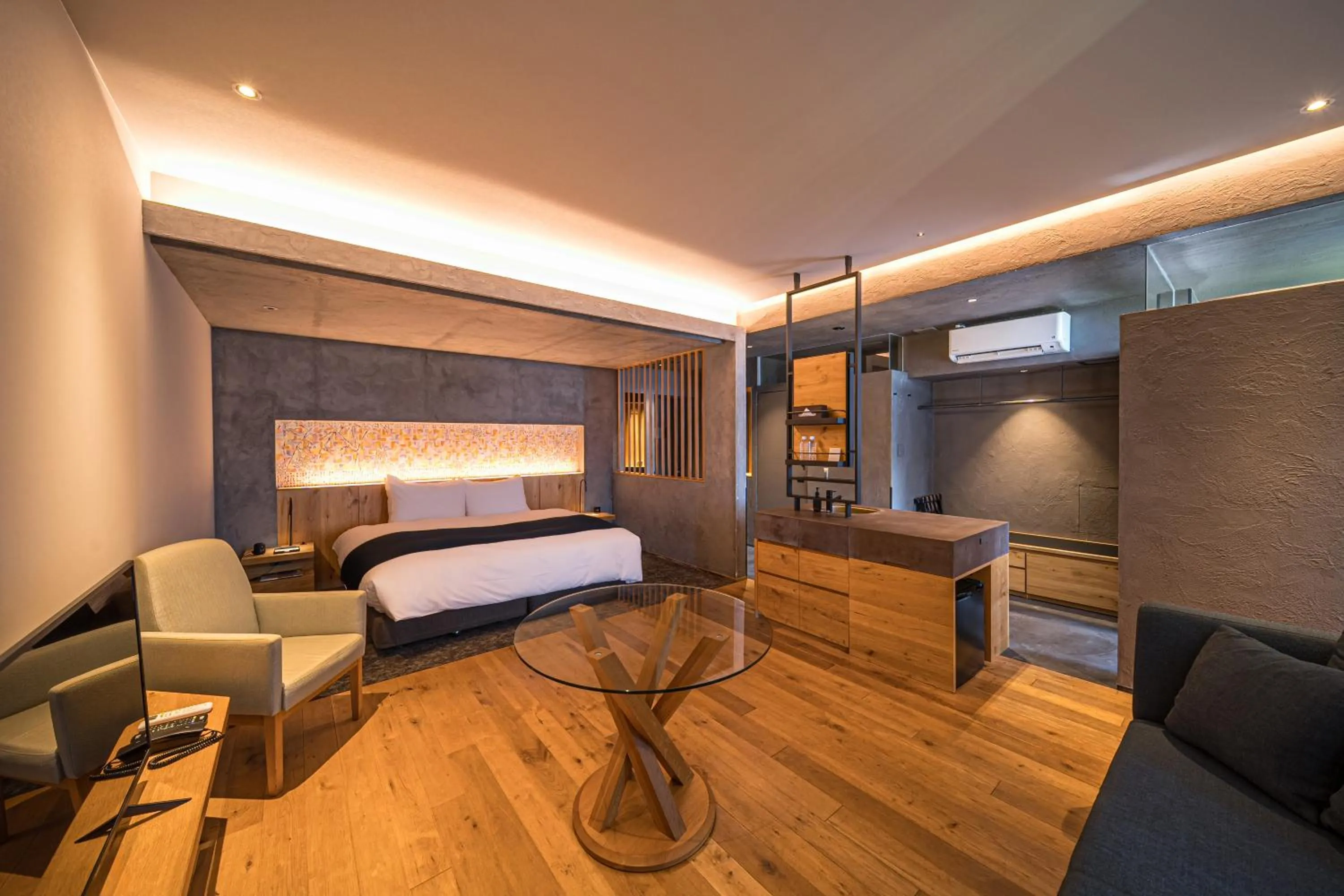 Bed in SEKIYA RESORT Galleria Midobaru