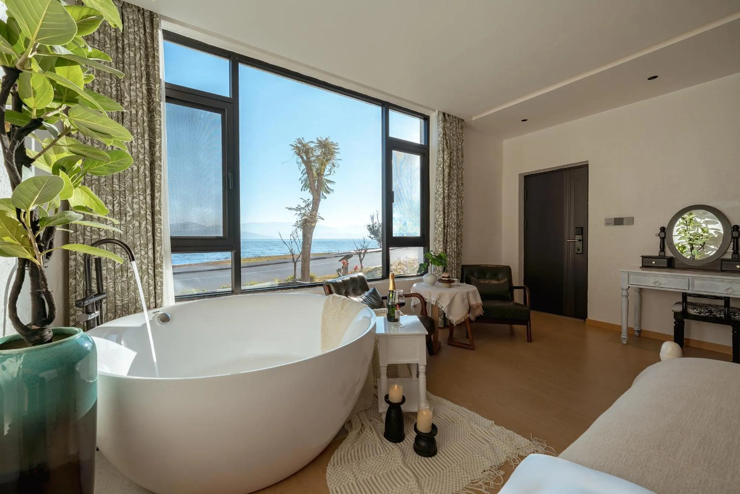 Bed in Blue Sea Hotel