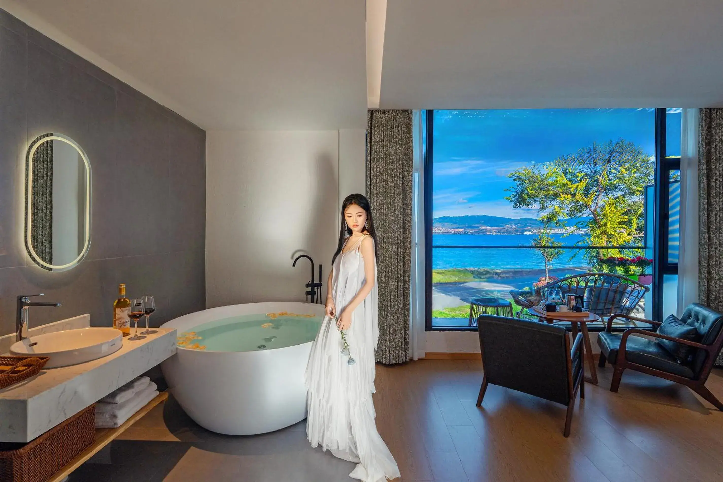 Deluxe Double Room with Balcony and Sea View in Blue Sea Hotel Deluxe Double Room with Balcony and Sea View in Blue Sea Hotel