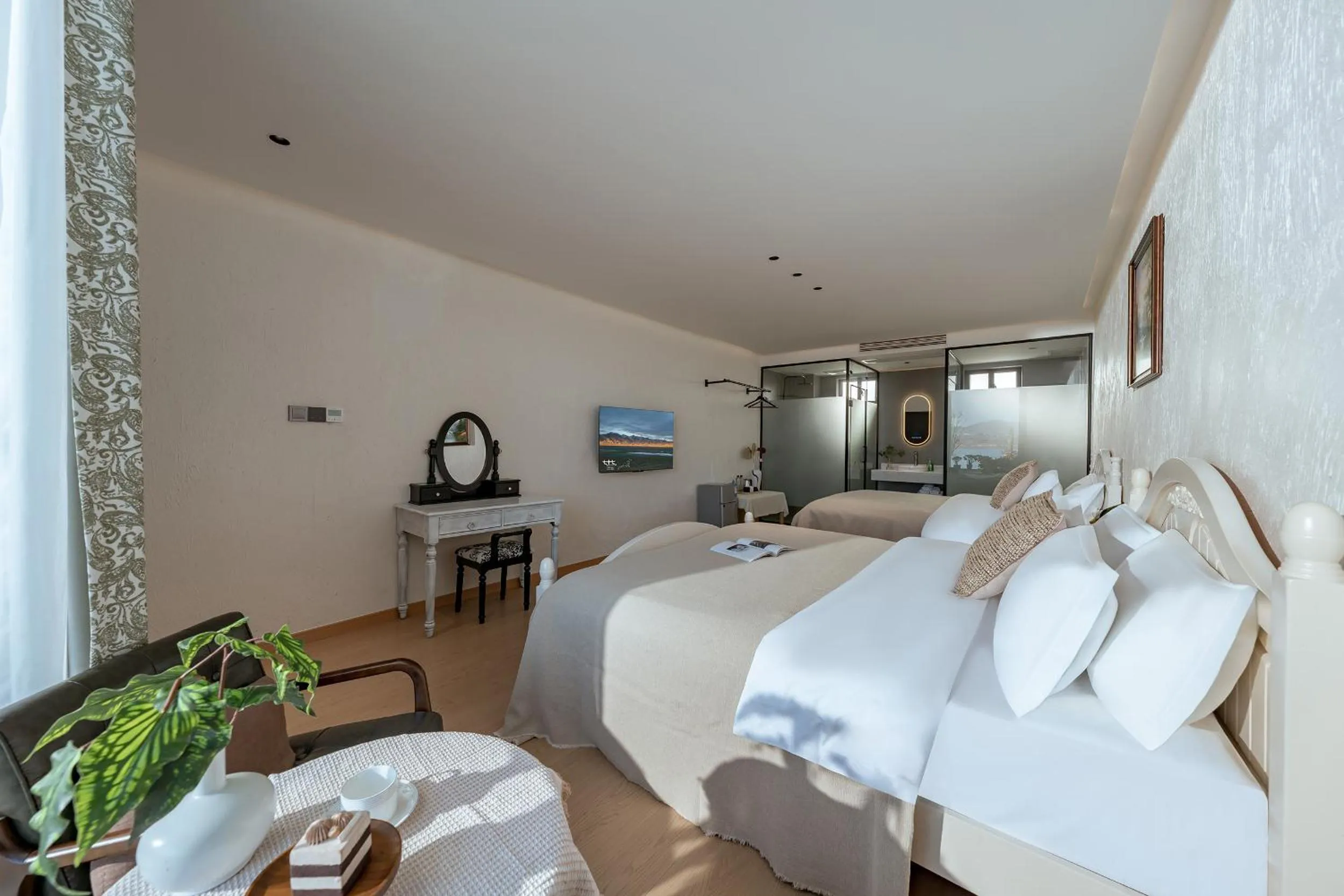 Bed in Blue Sea Hotel