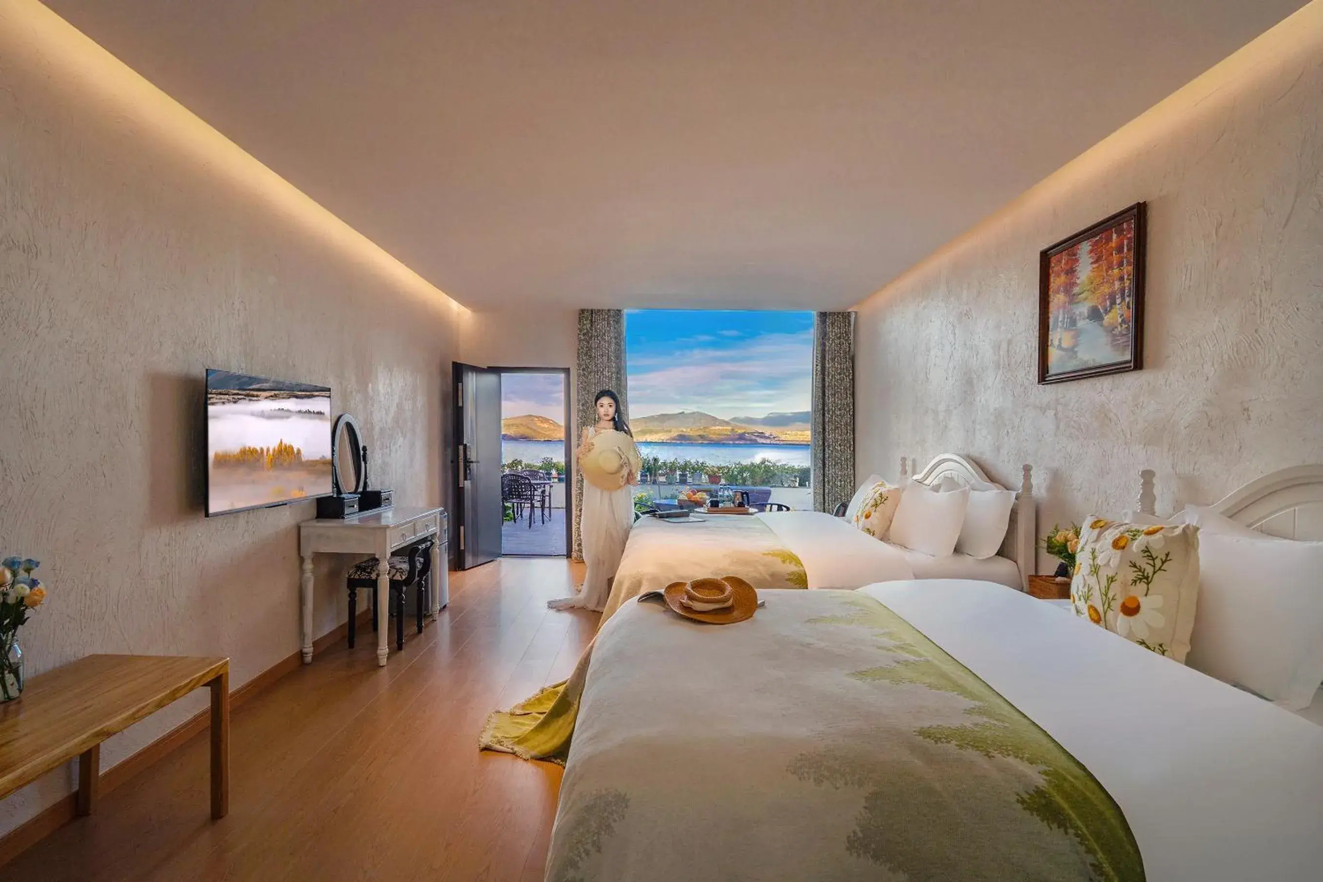 Deluxe Twin Room with Sea View in Blue Sea Hotel Deluxe Twin Room with Sea View in Blue Sea Hotel