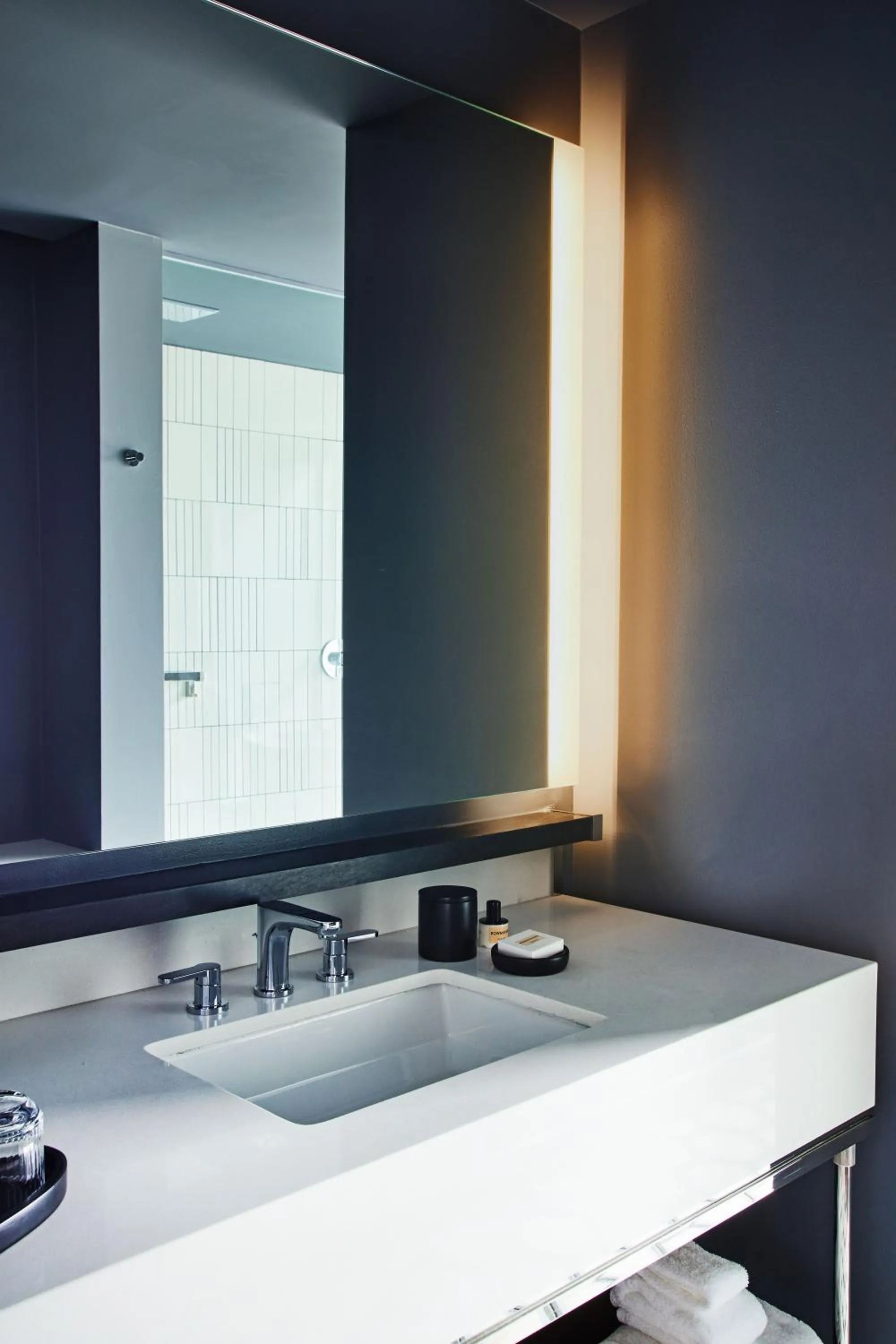 Bathroom in Thompson Dallas, by Hyatt