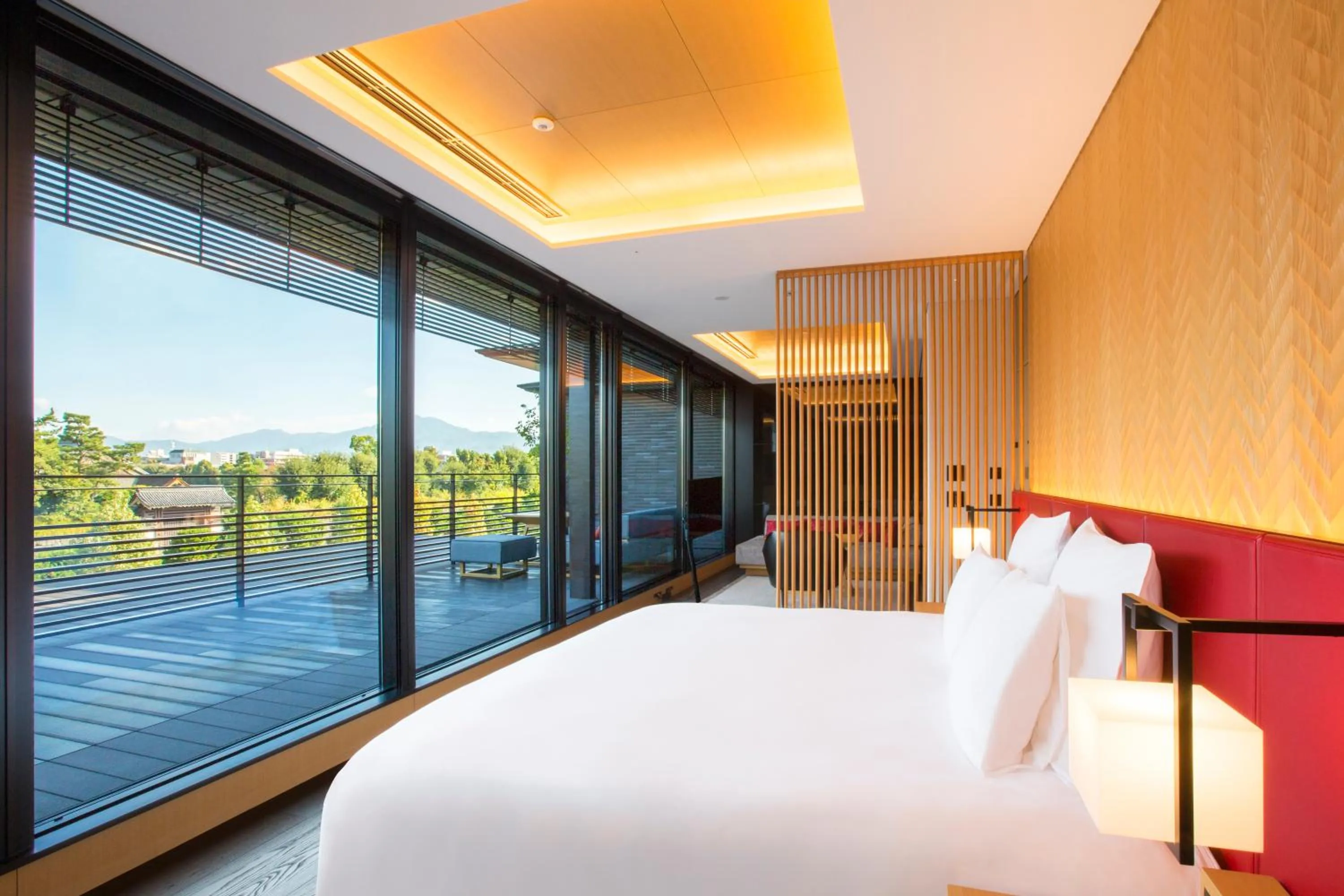 View (from property/room), Bed in Garrya Nijo Castle Kyoto