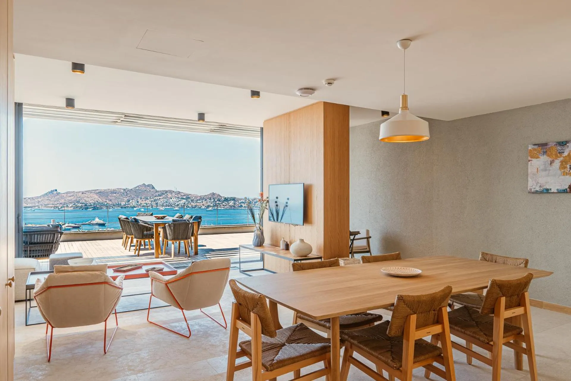 Living room in G Beyond Residences & Villas, Yalıkavak, Bodrum