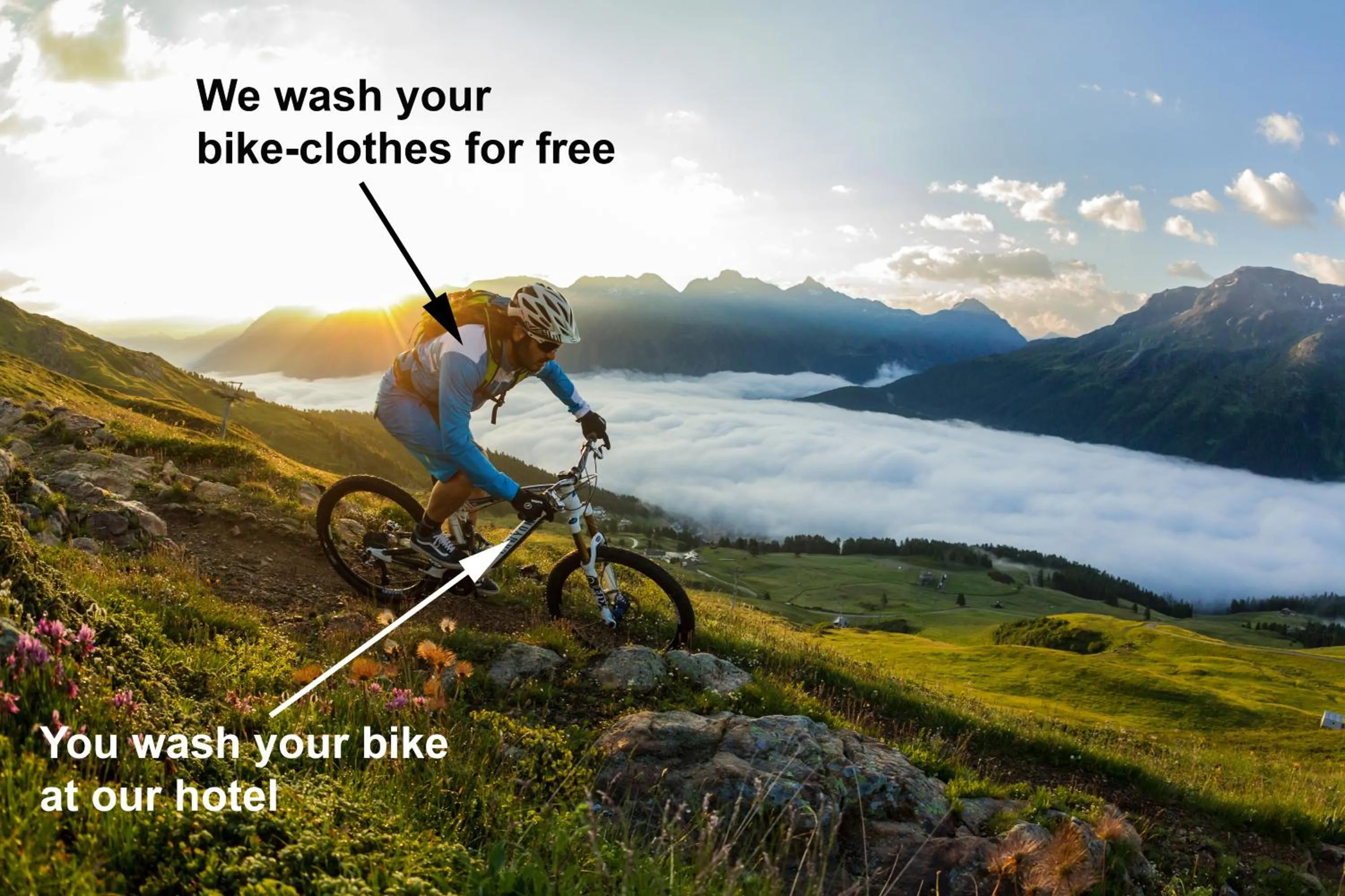 Cycling in Hotel Palü