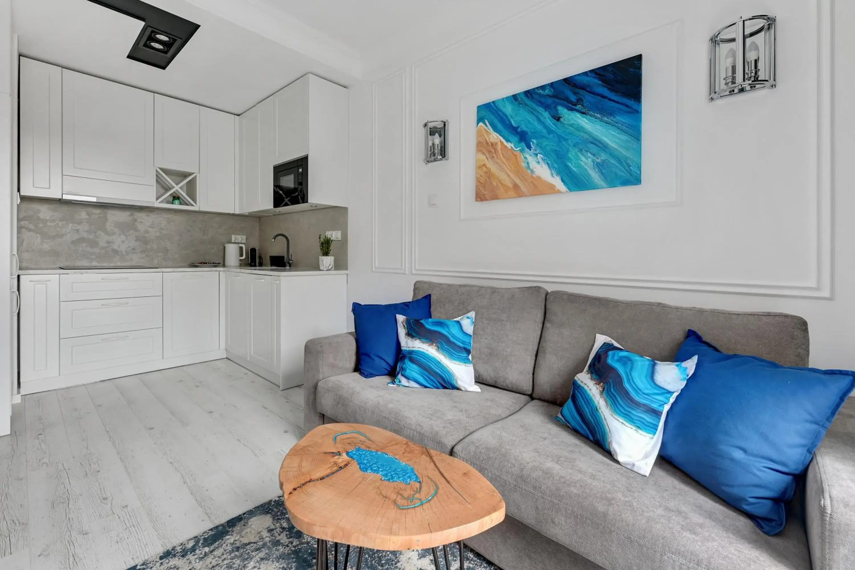 Living room in GRANO APARTMENTS Gdańsk Residence SPA & Wellness Living room in GRANO APARTMENTS Gdańsk Residence SPA & Wellness