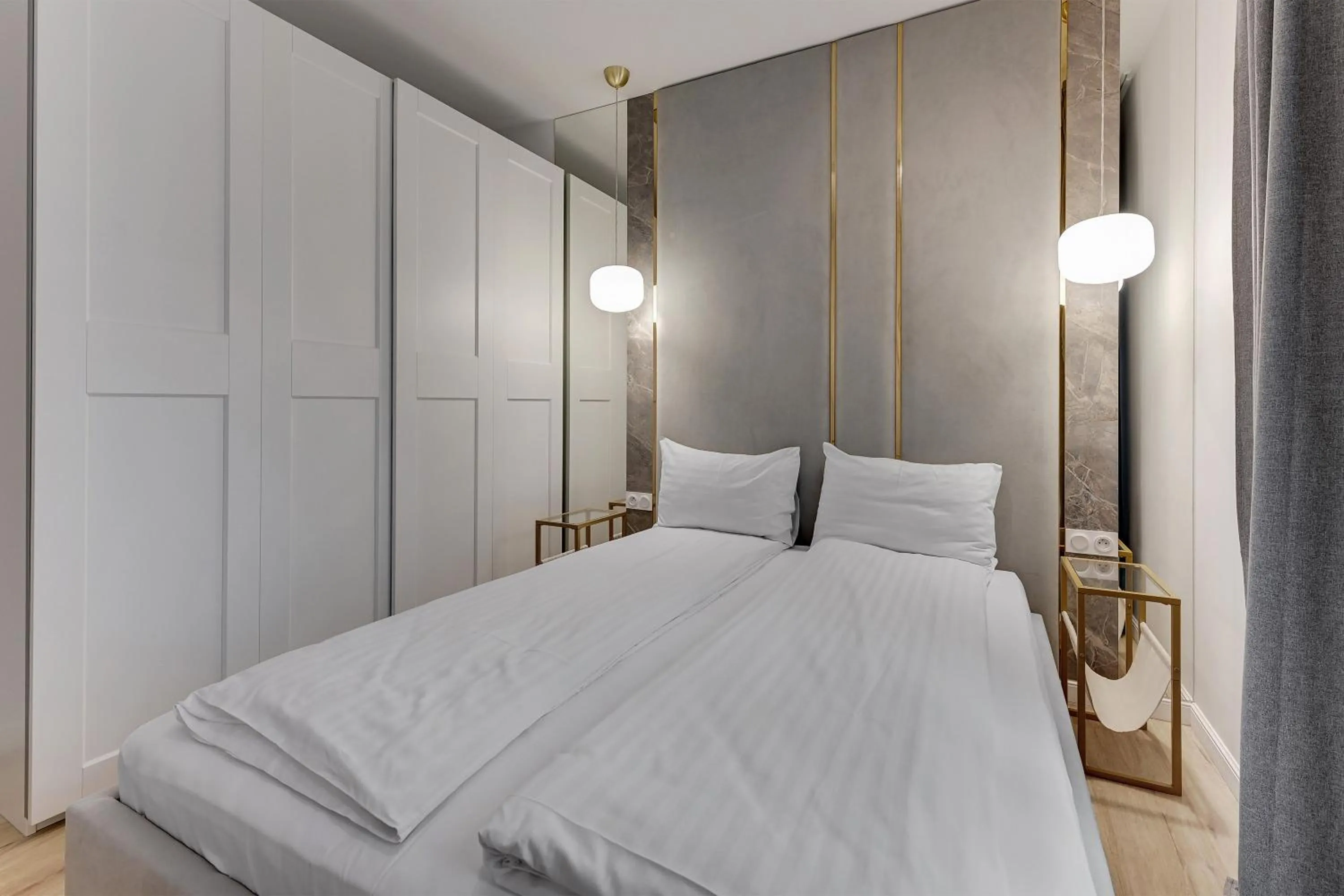 Bed in GRANO APARTMENTS Gdańsk Residence SPA & Wellness - GRANO APARTMENTS Gdańsk Old Town SPA & Wellness