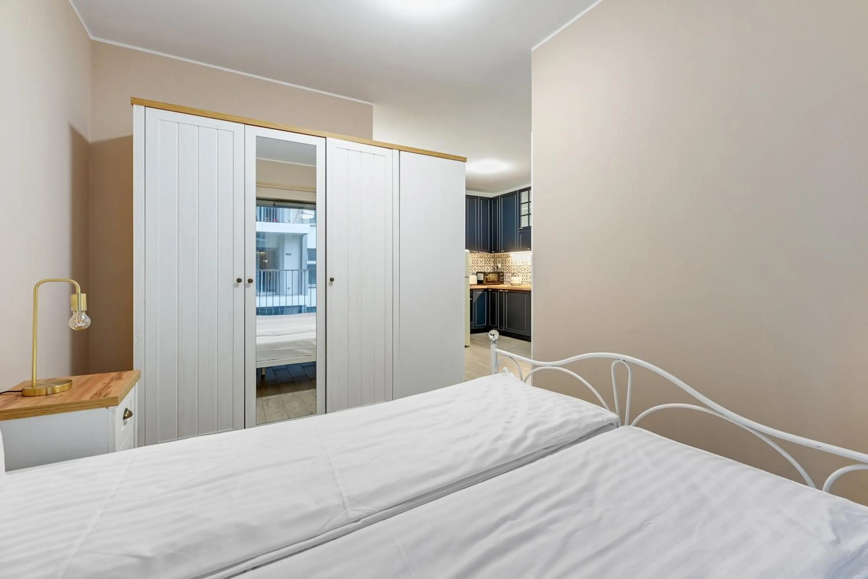 Bed in GRANO APARTMENTS Gdańsk Residence SPA & Wellness - GRANO APARTMENTS Gdańsk Old Town SPA & Wellness