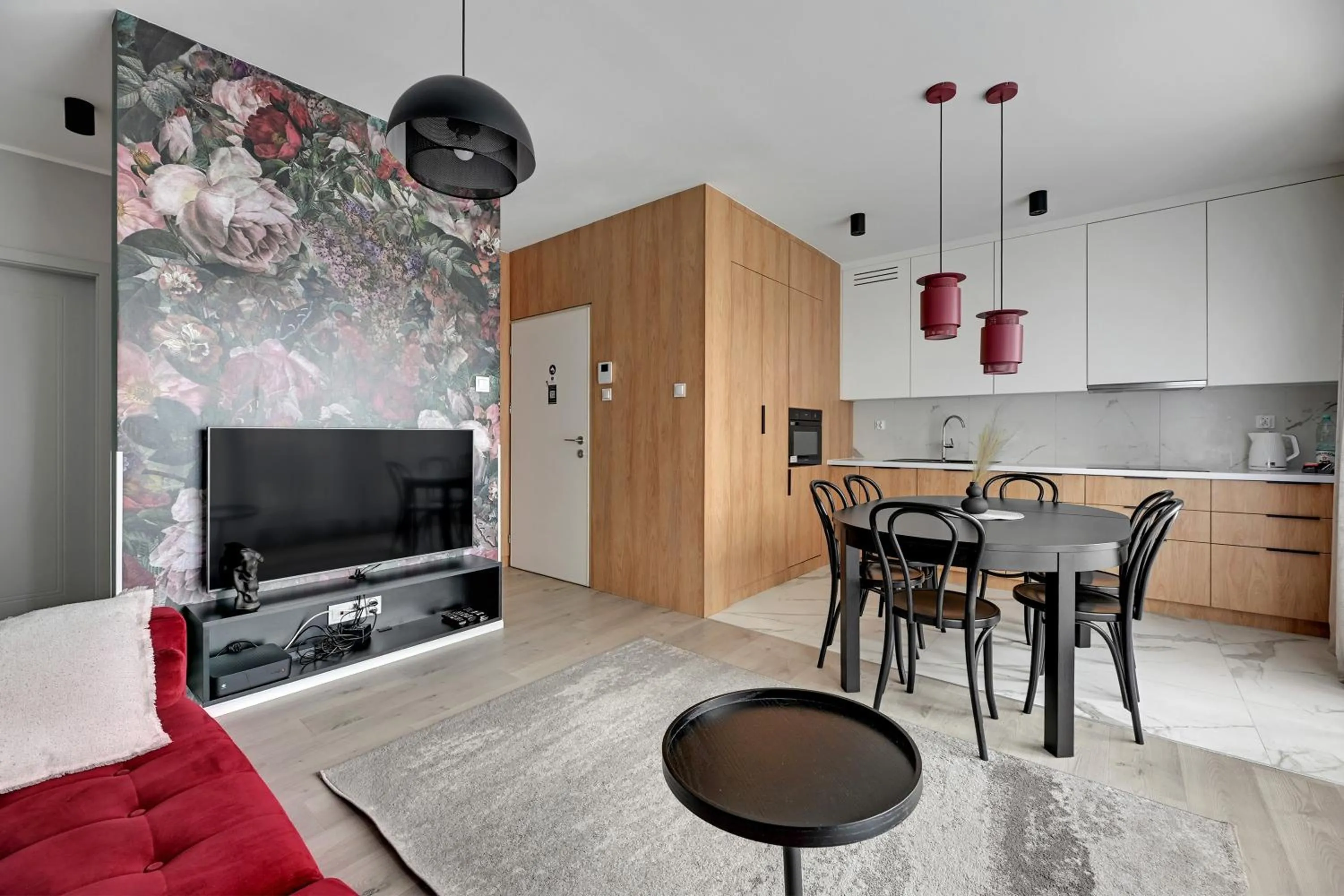 Kitchen or kitchenette in GRANO APARTMENTS Gdańsk Residence SPA & Wellness - GRANO APARTMENTS Gdańsk Old Town SPA & Wellness