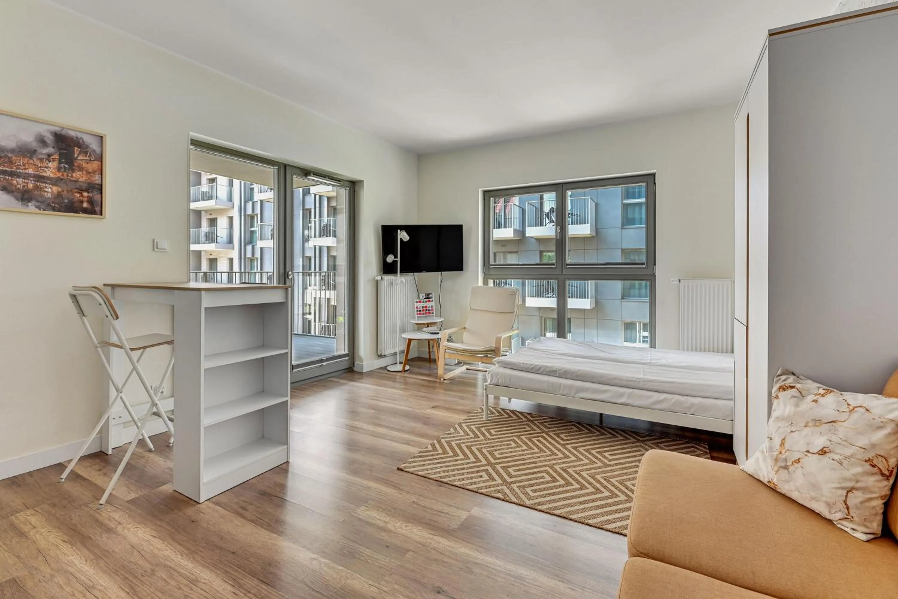 Photo of the whole room, Bed in GRANO APARTMENTS Gdańsk Residence SPA & Wellness - GRANO APARTMENTS Gdańsk Old Town SPA & Wellness