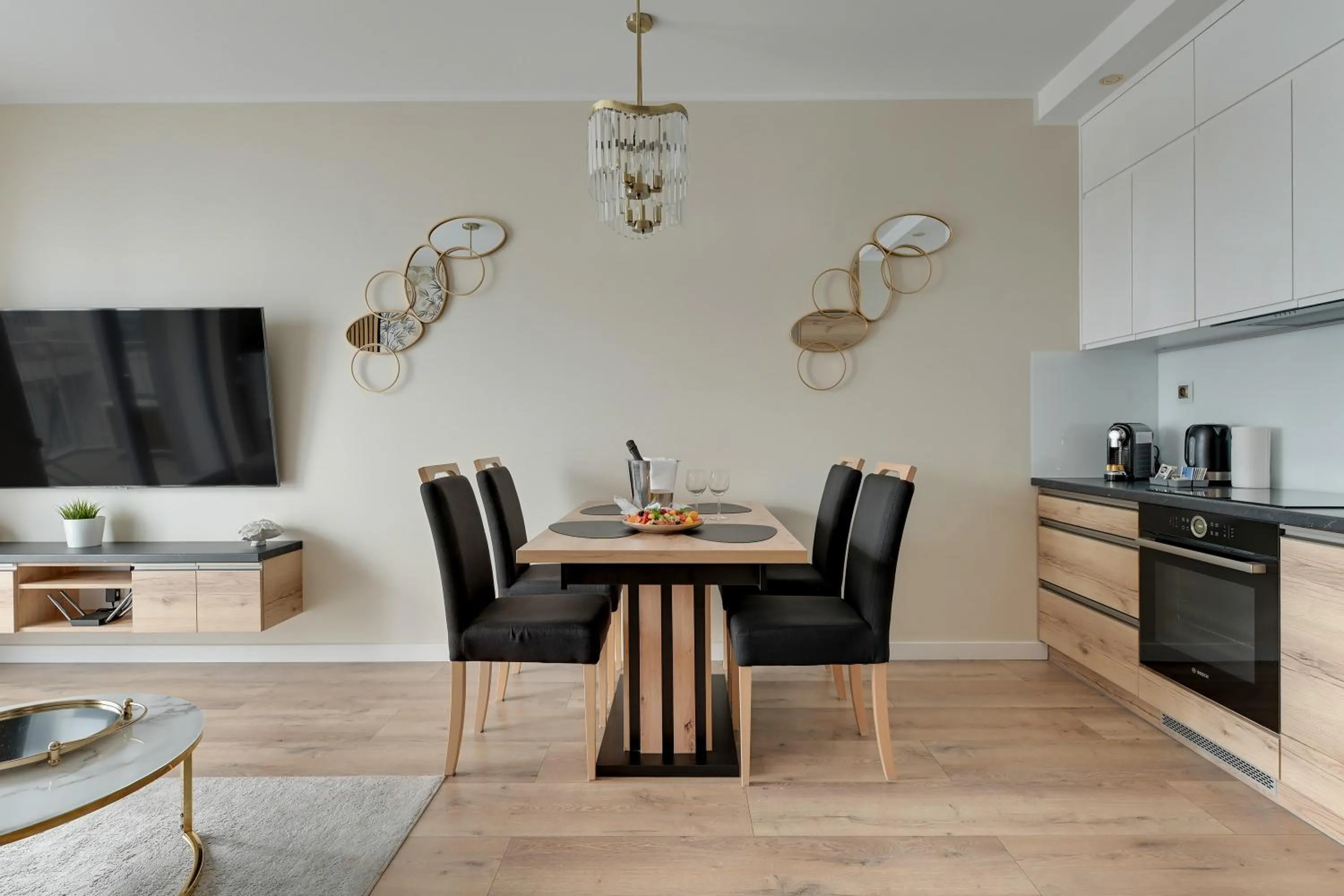 Living room in GRANO APARTMENTS Gdańsk Residence SPA & Wellness - GRANO APARTMENTS Gdańsk Old Town SPA & Wellness