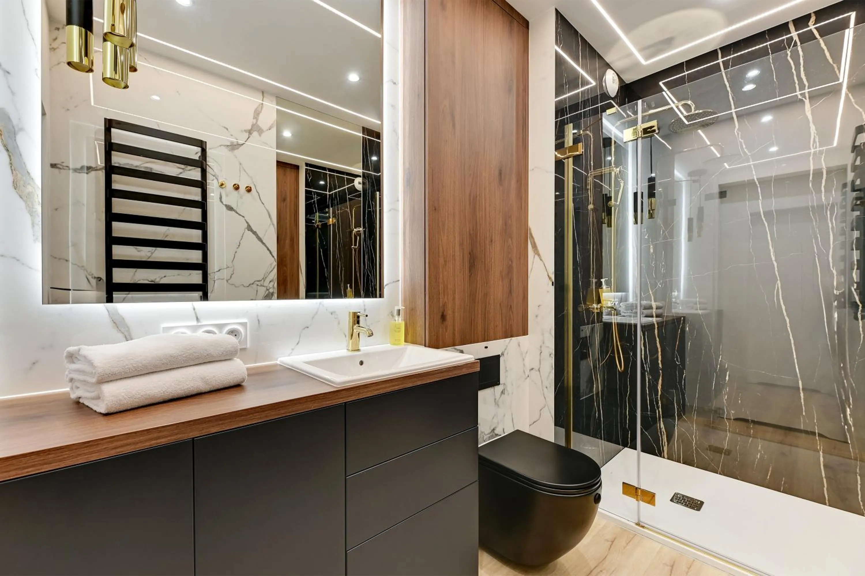 Bathroom in GRANO APARTMENTS Gdańsk Residence SPA & Wellness - GRANO APARTMENTS Gdańsk Old Town SPA & Wellness