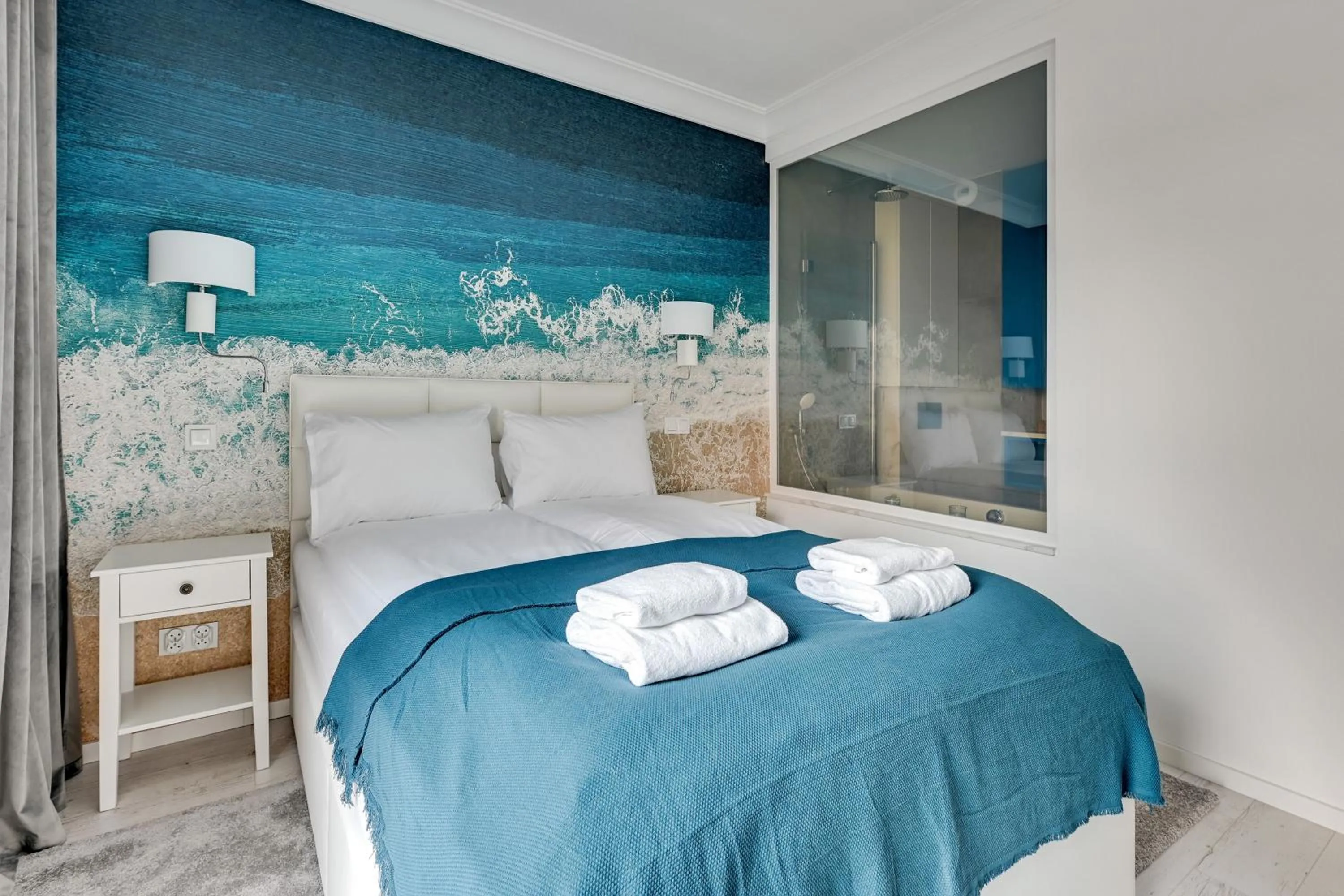 Bed in GRANO APARTMENTS Gdańsk Residence SPA & Wellness - GRANO APARTMENTS Gdańsk Old Town SPA & Wellness