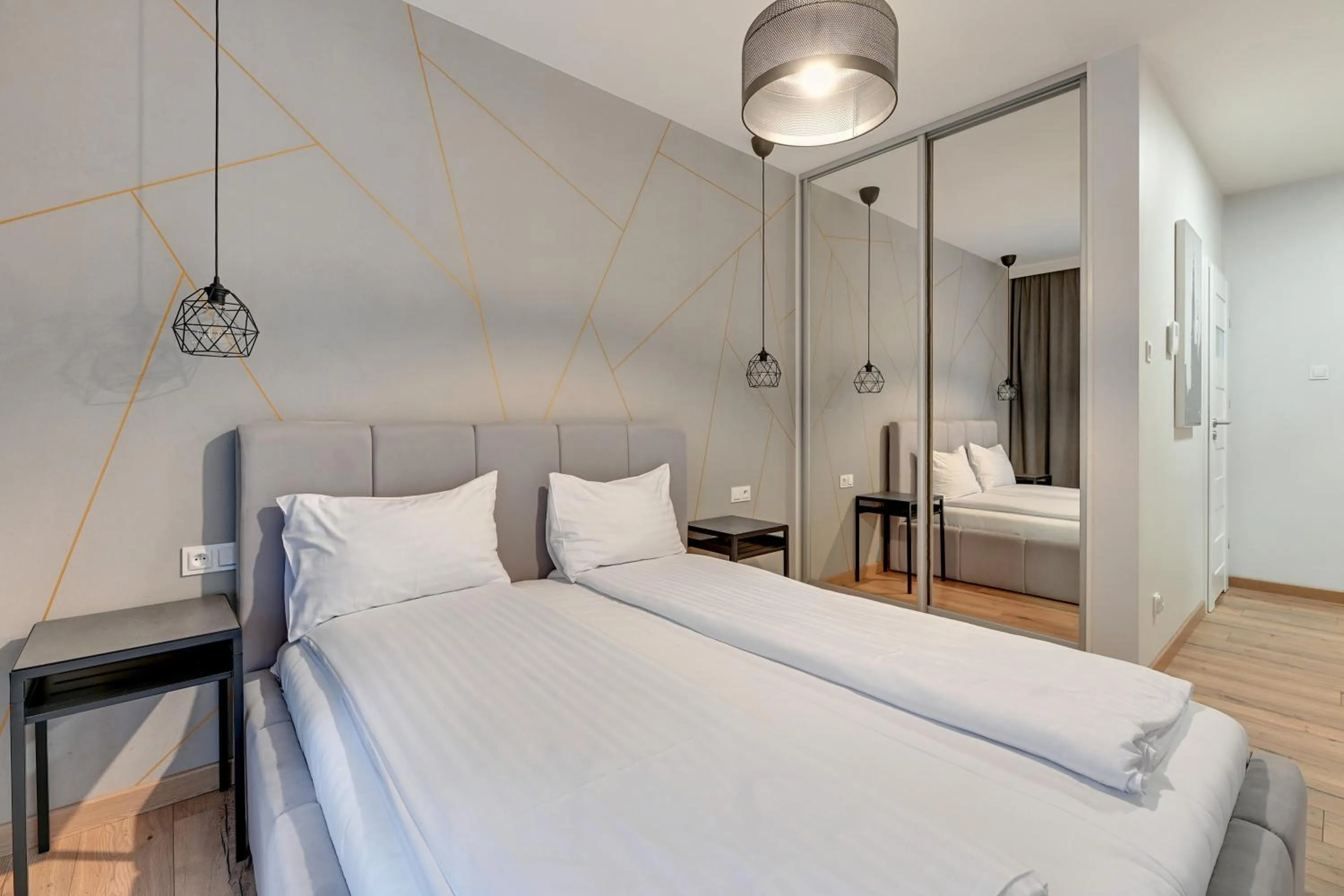 Bedroom, Bed in GRANO APARTMENTS Gdańsk Residence SPA & Wellness - GRANO APARTMENTS Gdańsk Old Town SPA & Wellness