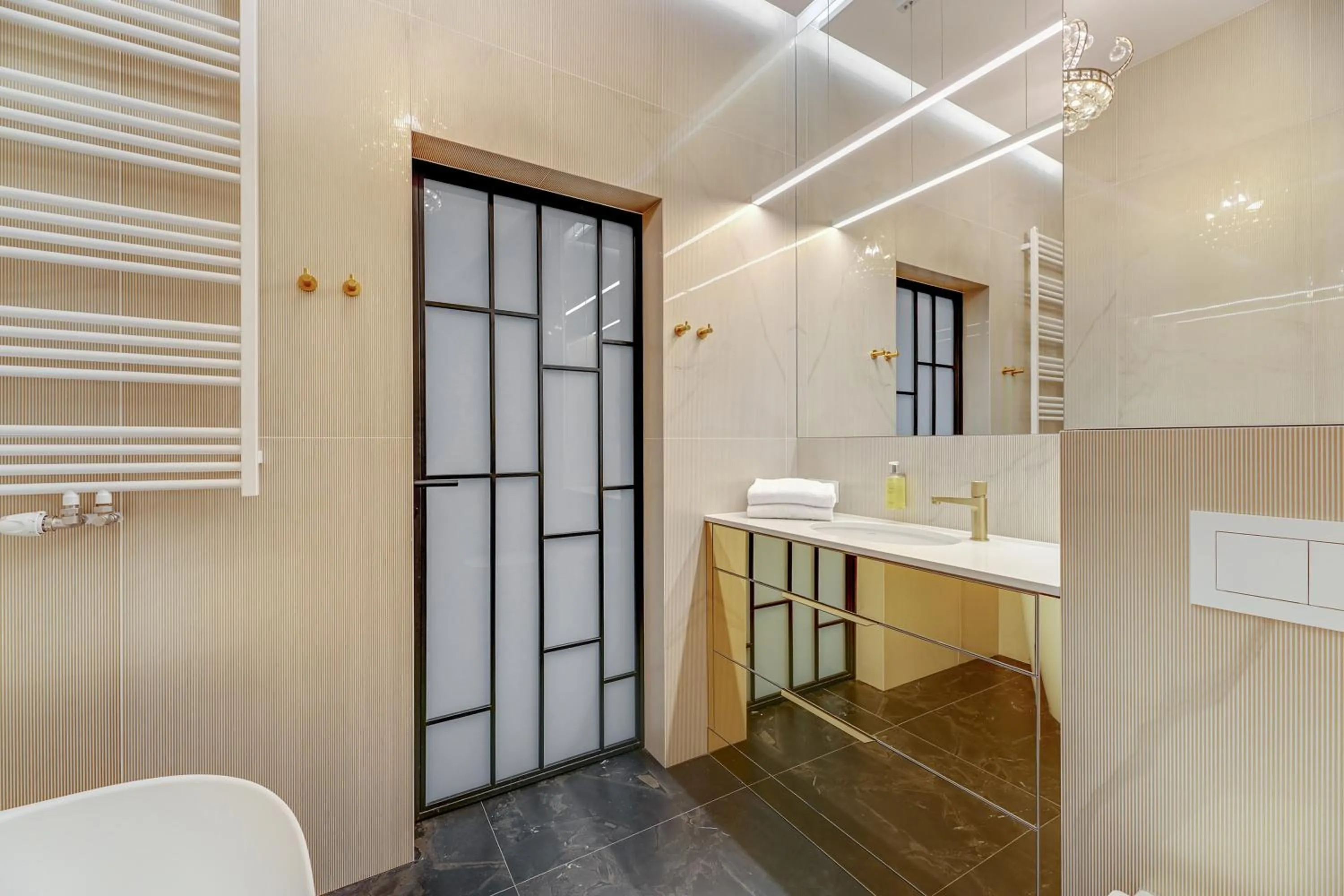 Bathroom in GRANO APARTMENTS Gdańsk Residence SPA & Wellness - GRANO APARTMENTS Gdańsk Old Town SPA & Wellness