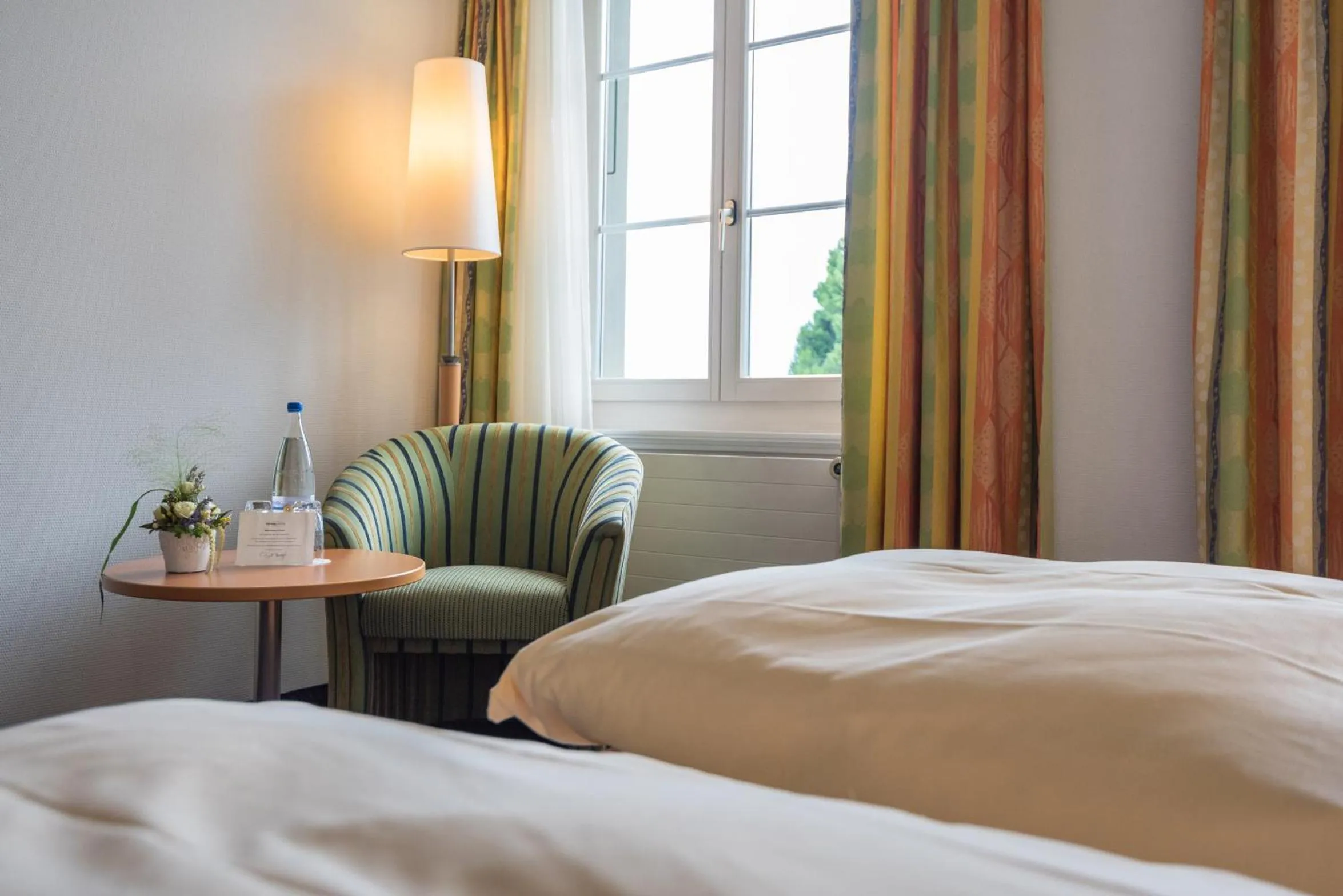 Decorative detail, Bed in Parkhotel Gunten – Beach & Spa