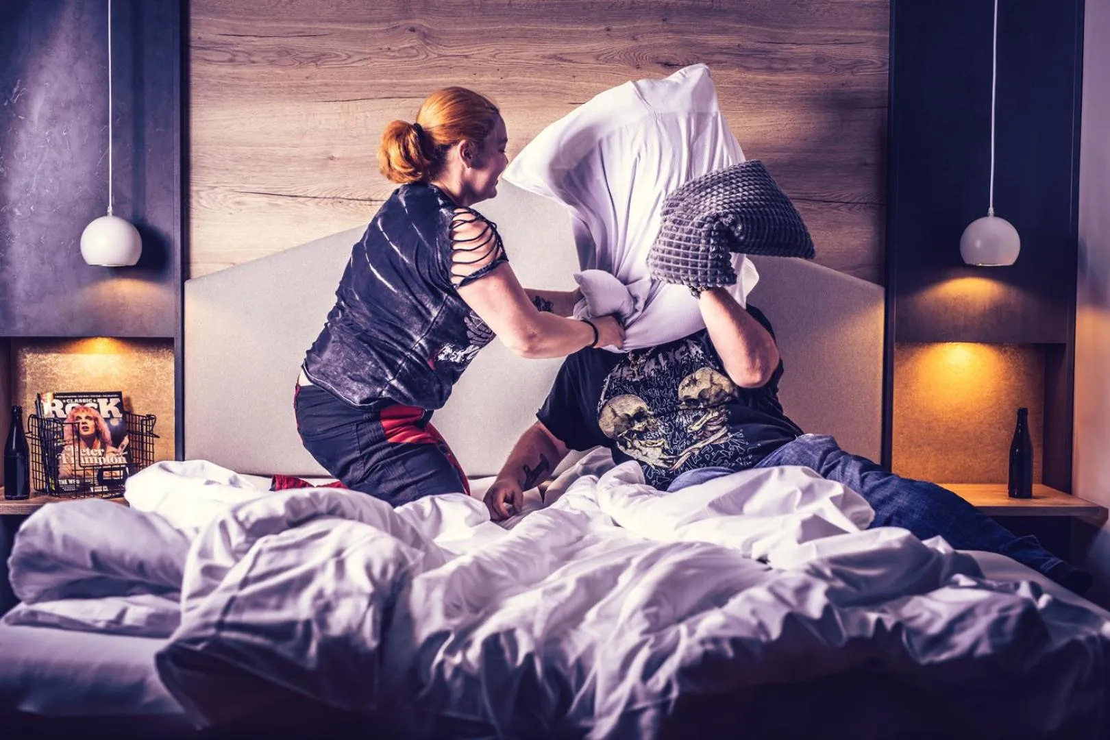 Bed in Rock&Chill Hotel Falter