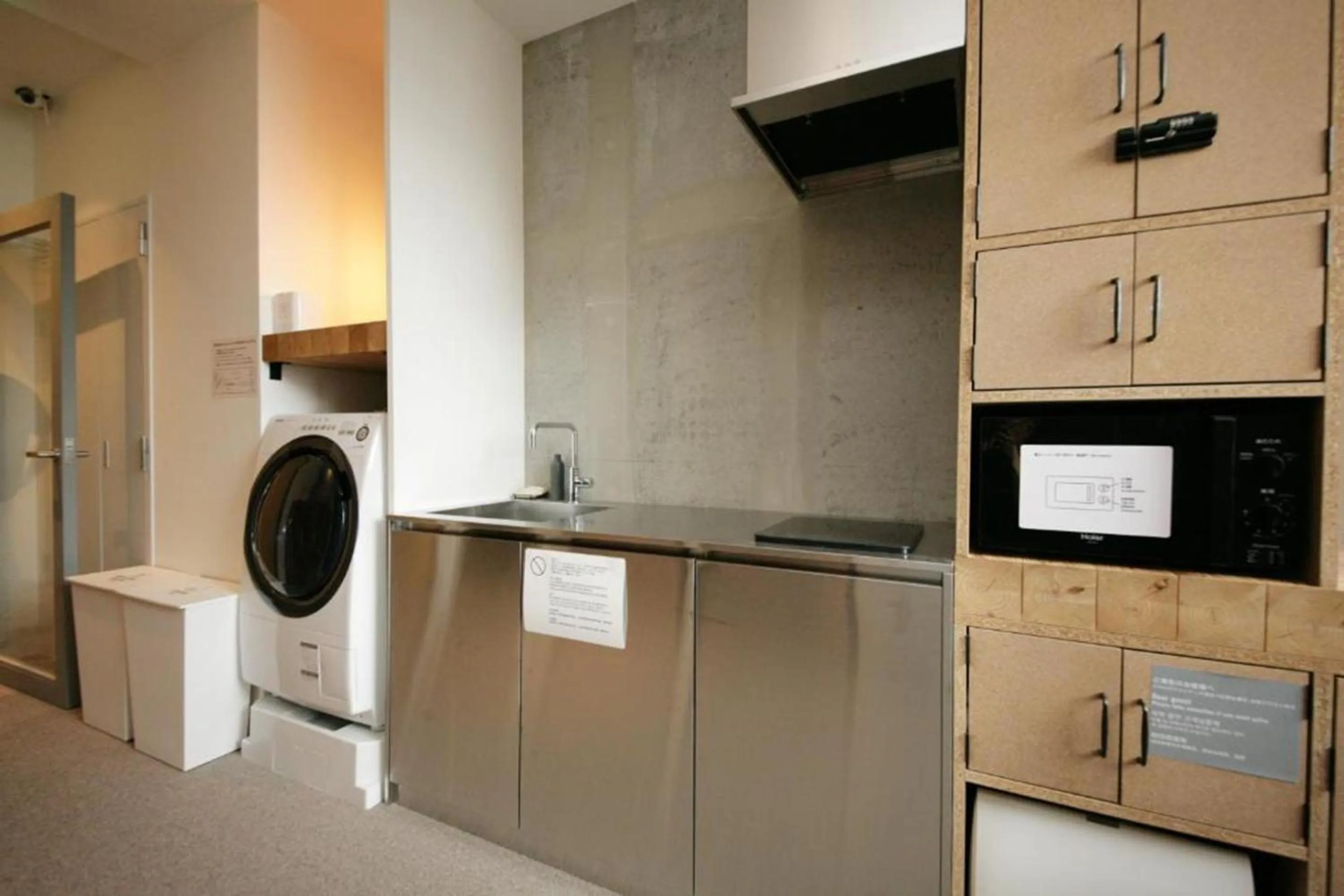 Communal kitchen in ZONK HOTEL Tenjin-Watanabedori