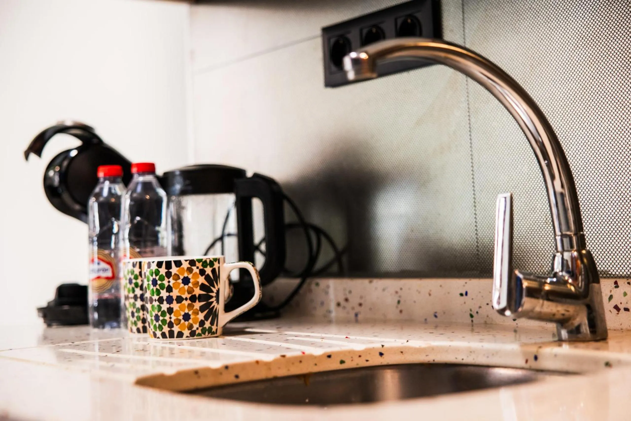 Kitchen or kitchenette in Apartamentos Reyes Católicos