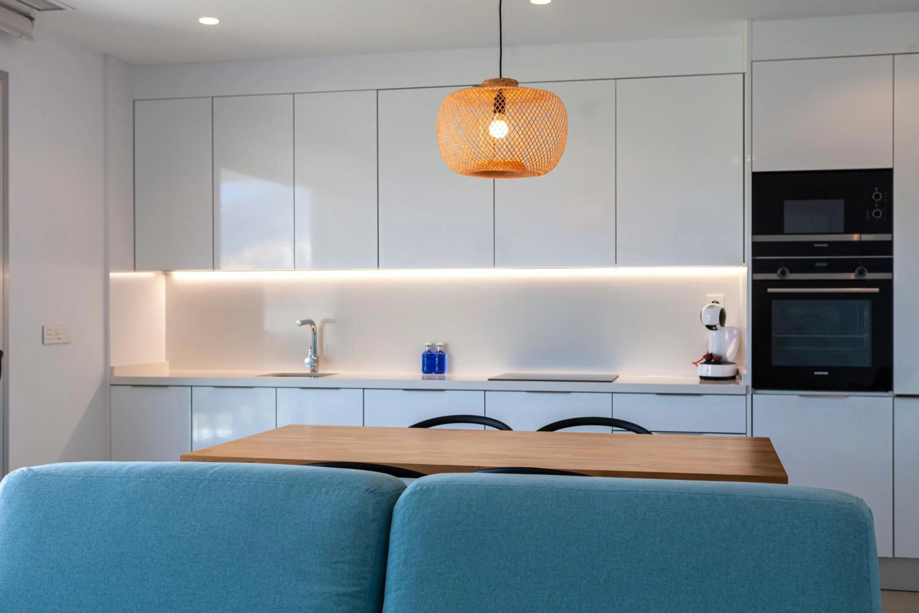 kitchen in Blue Line Apartment Hotel - Be Line Group