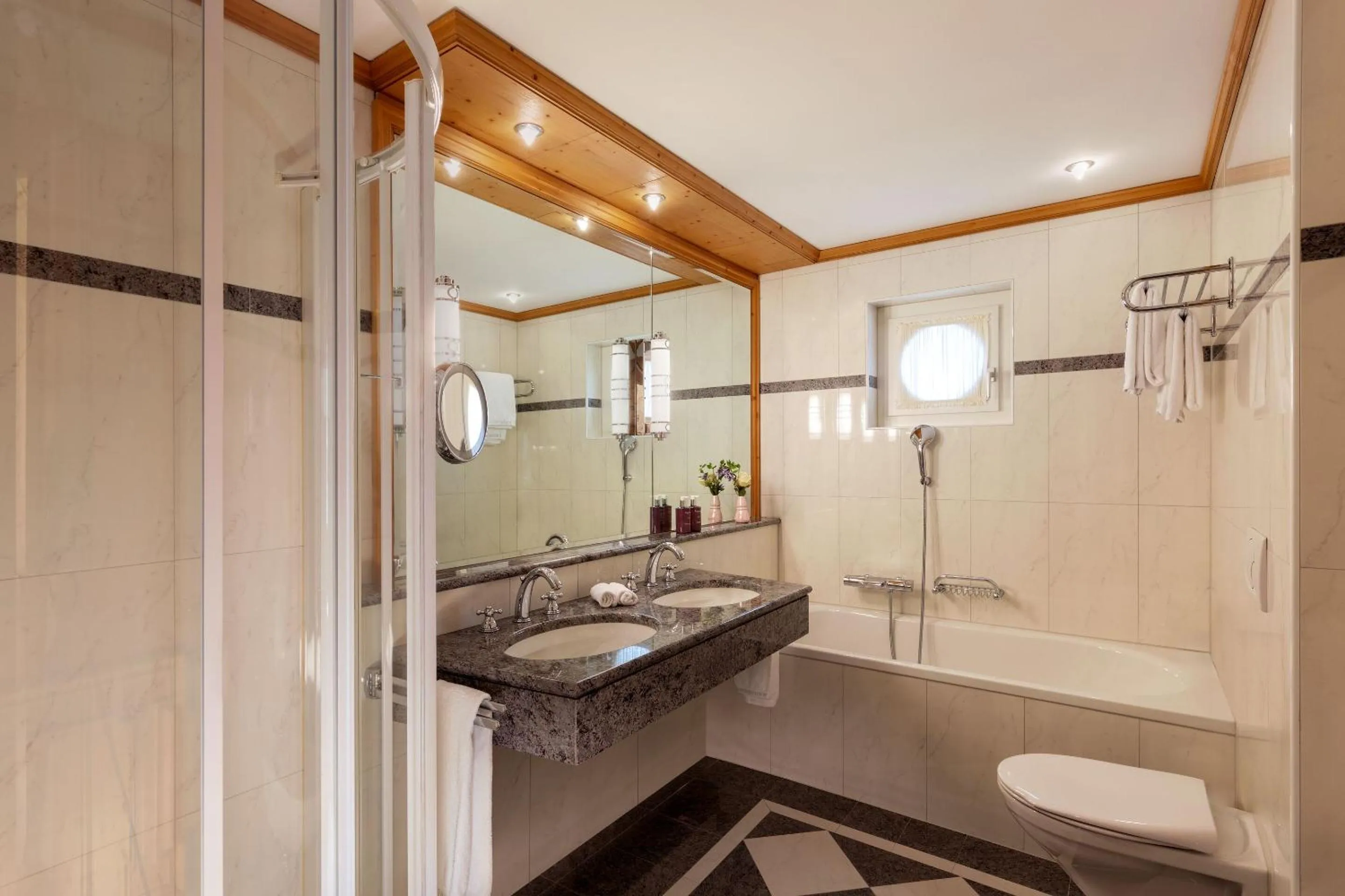 Bathroom in Grand Hotel Kronenhof