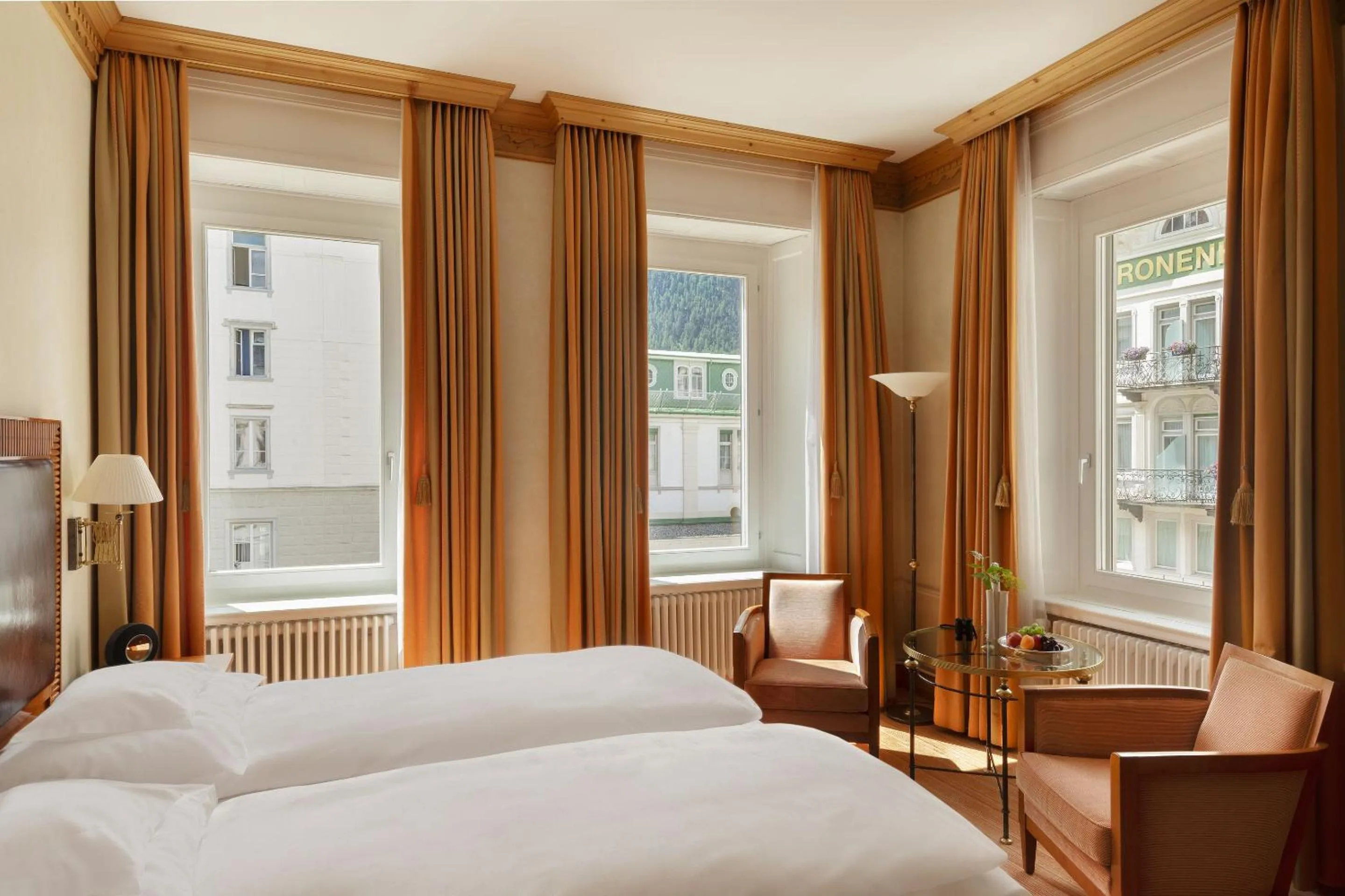 Bedroom, Bed in Grand Hotel Kronenhof
