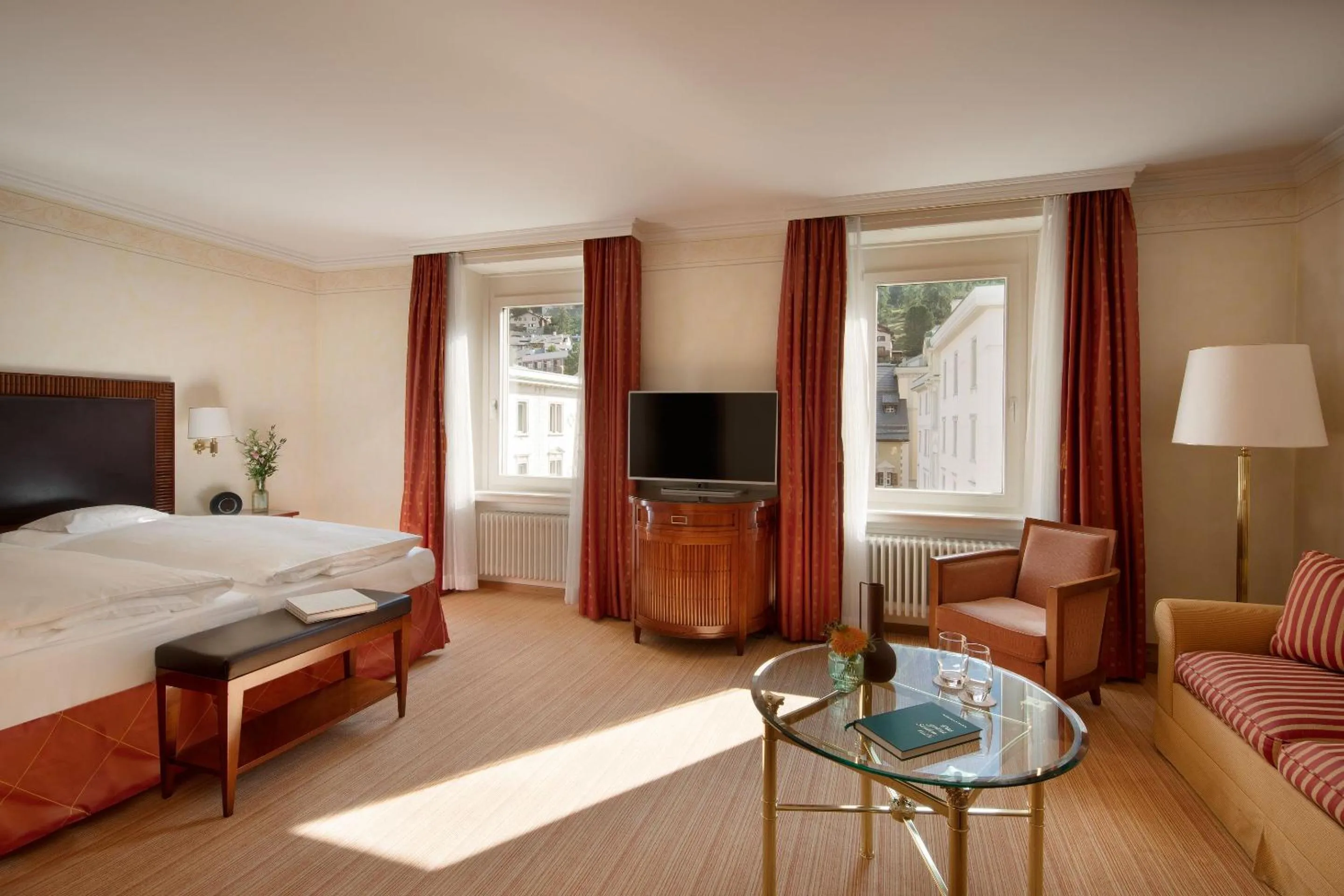 Bedroom, Bed in Grand Hotel Kronenhof