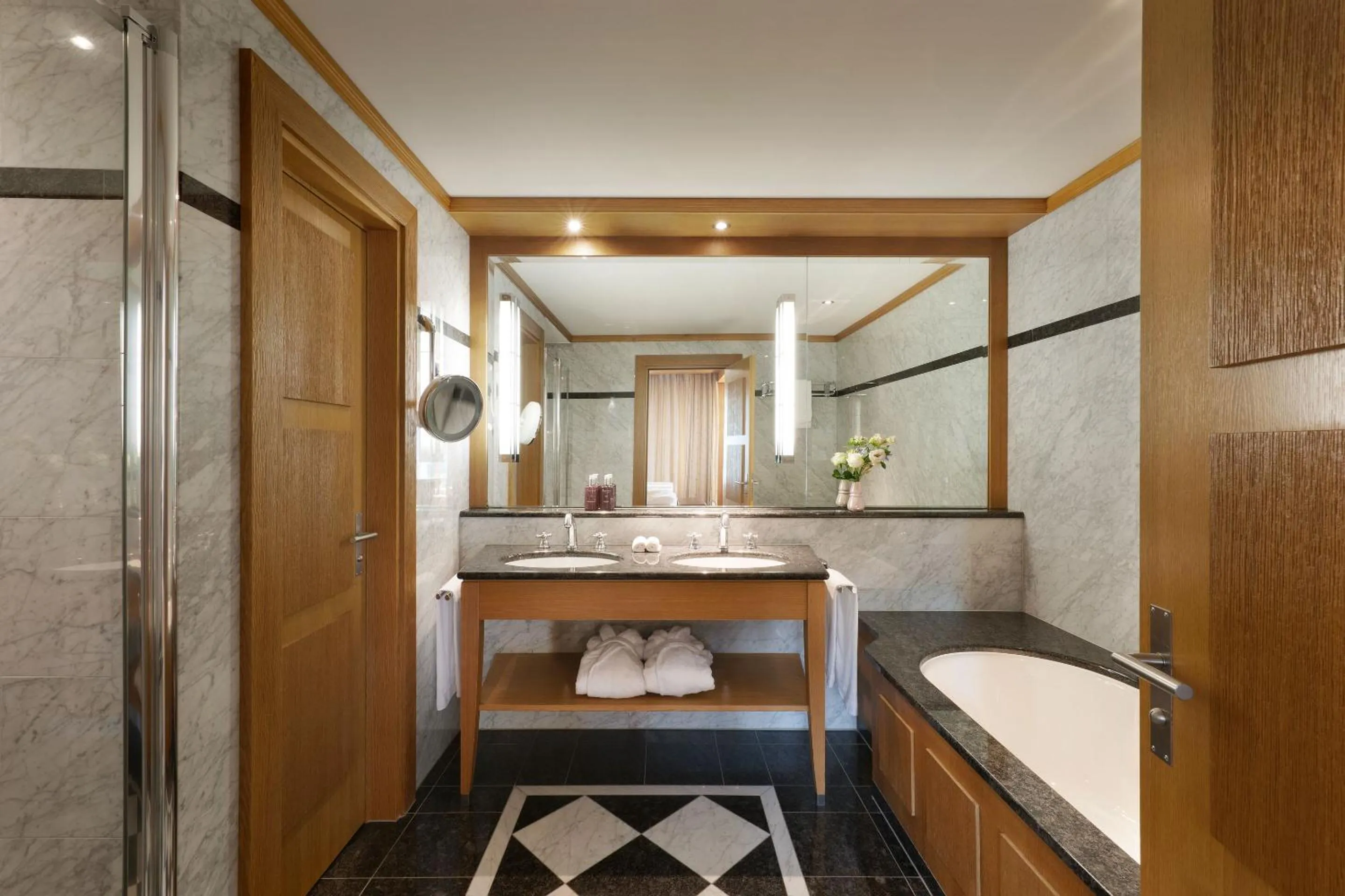 Bathroom in Grand Hotel Kronenhof