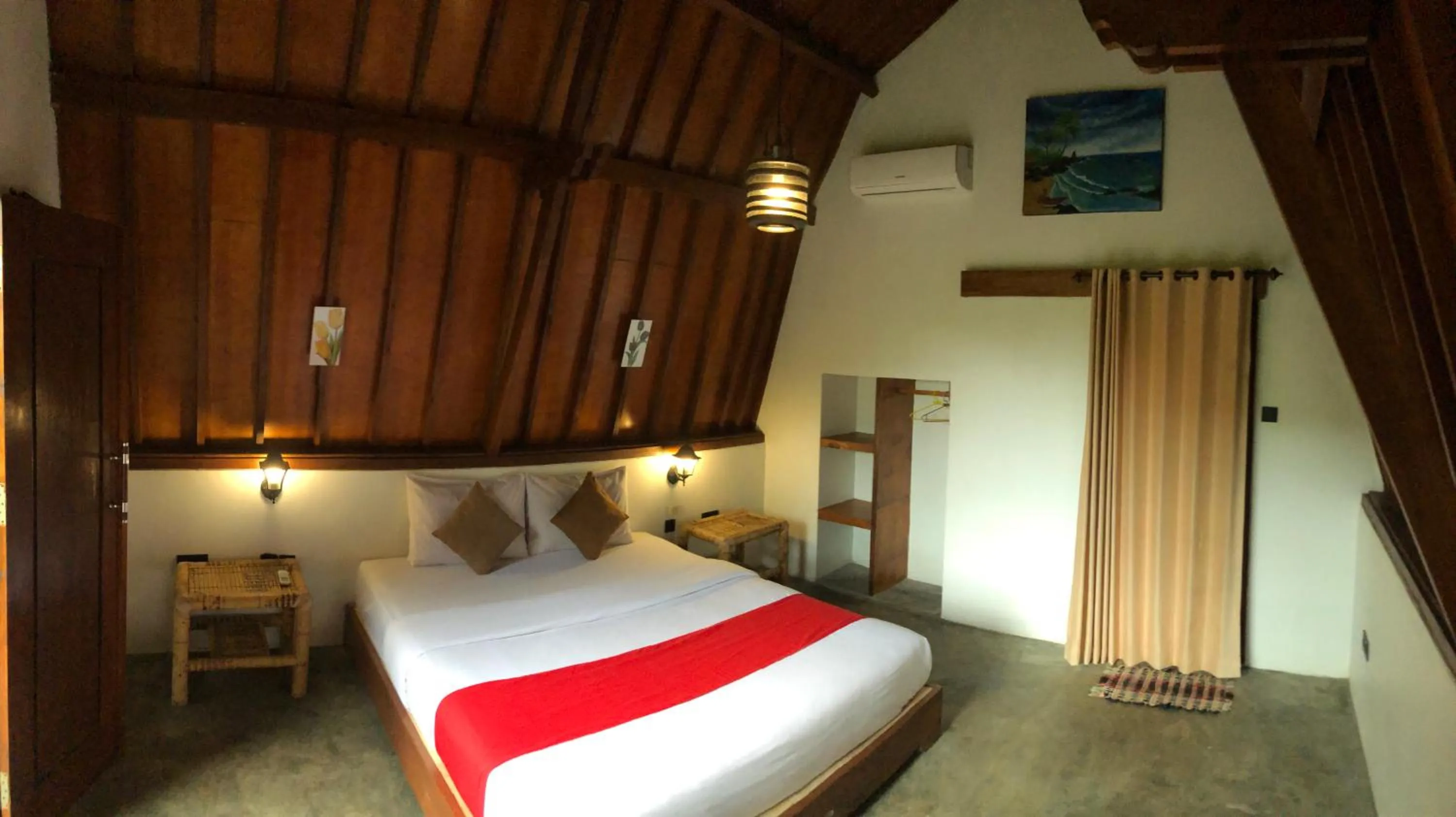 Bed in Tropical Sunday Bungalow - Surf And Stay