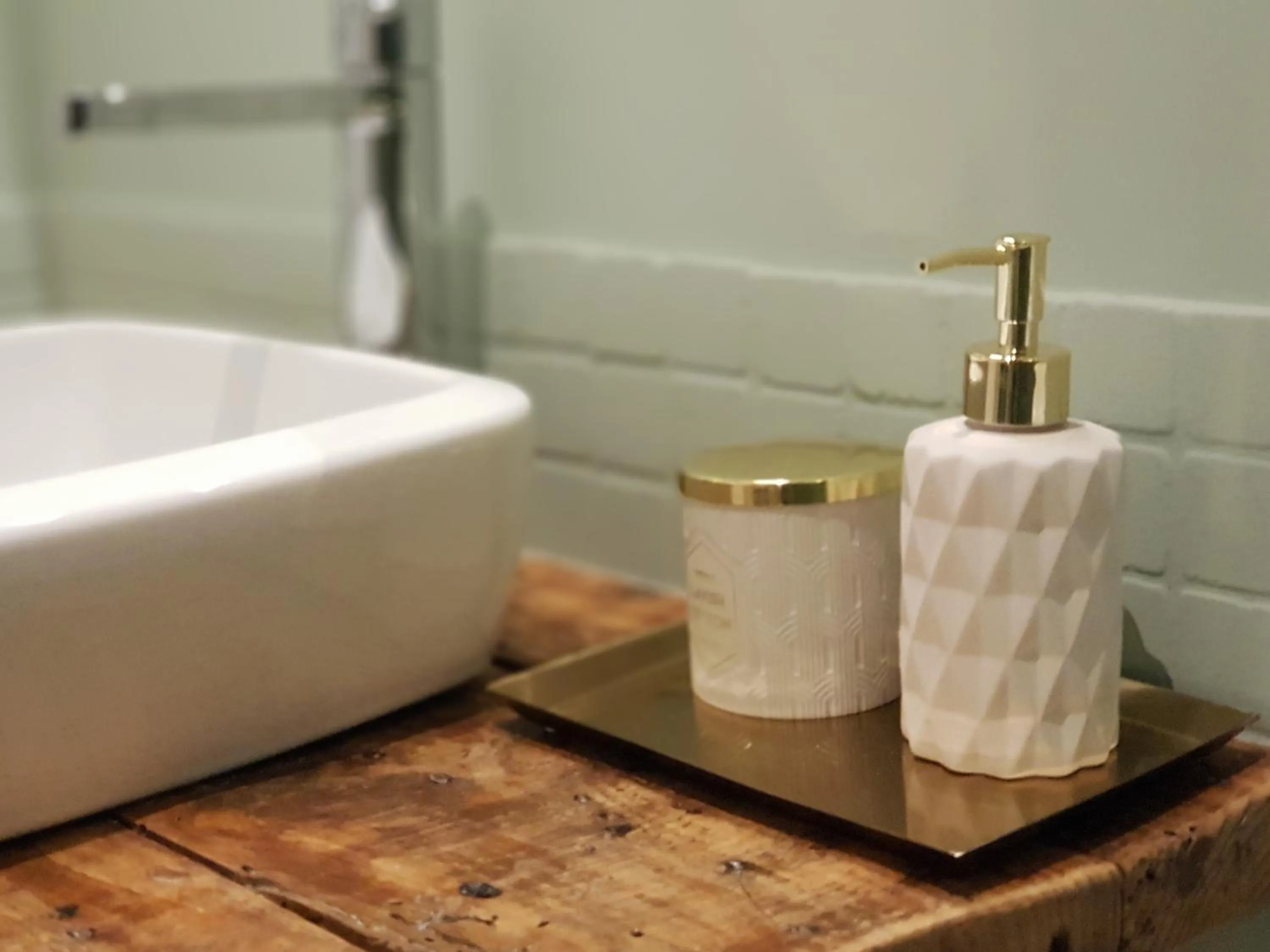 Decorative detail in Minty Fresh Apartment