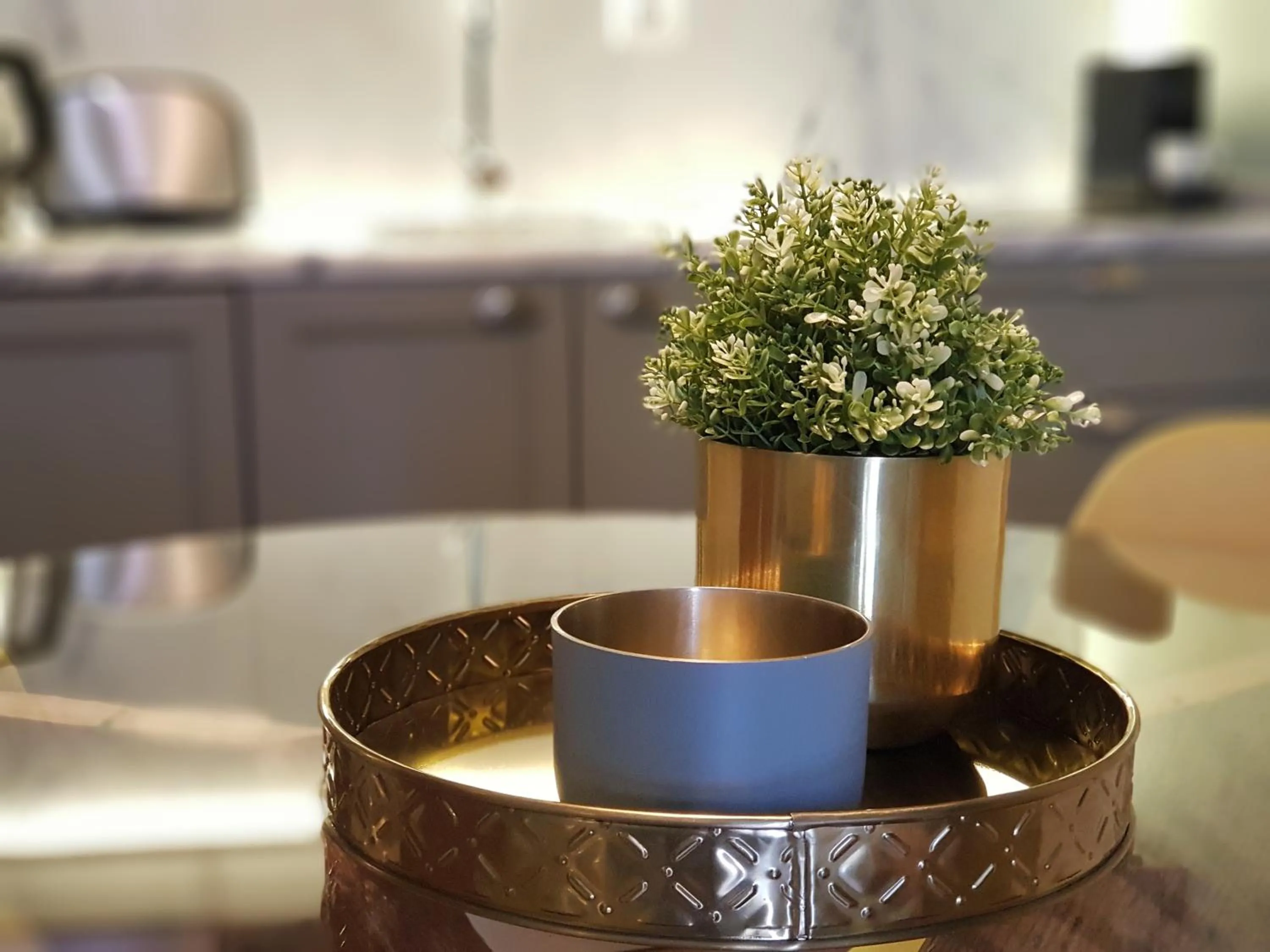 Decorative detail in Minty Fresh Apartment