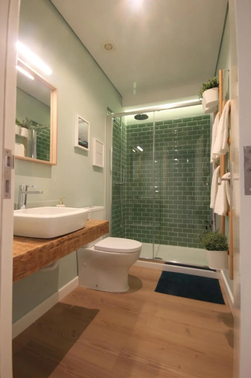 Bathroom in Minty Fresh Apartment