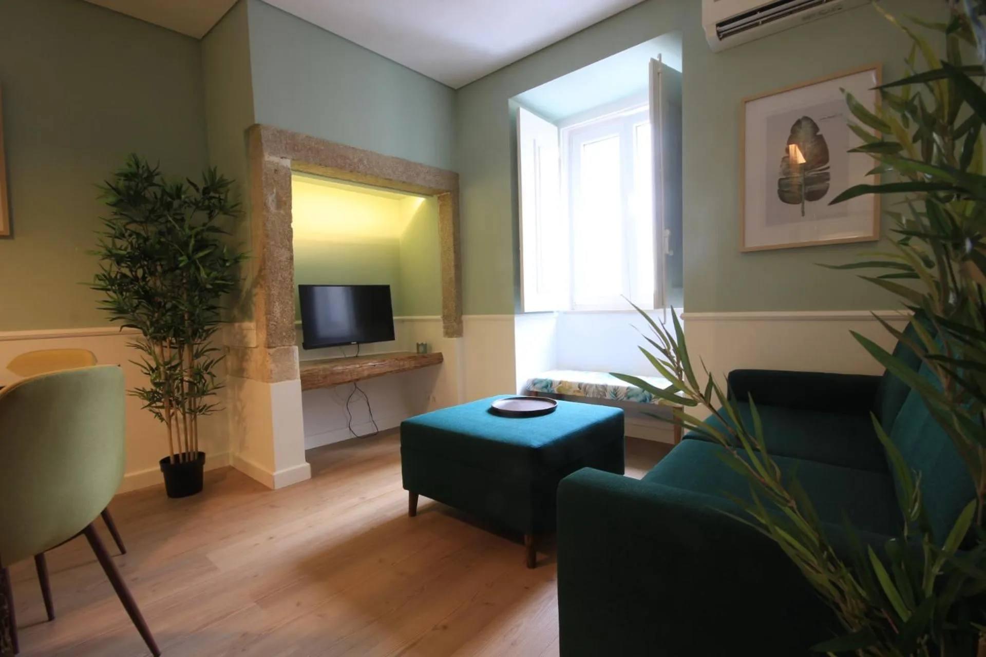 Living room in Minty Fresh Apartment