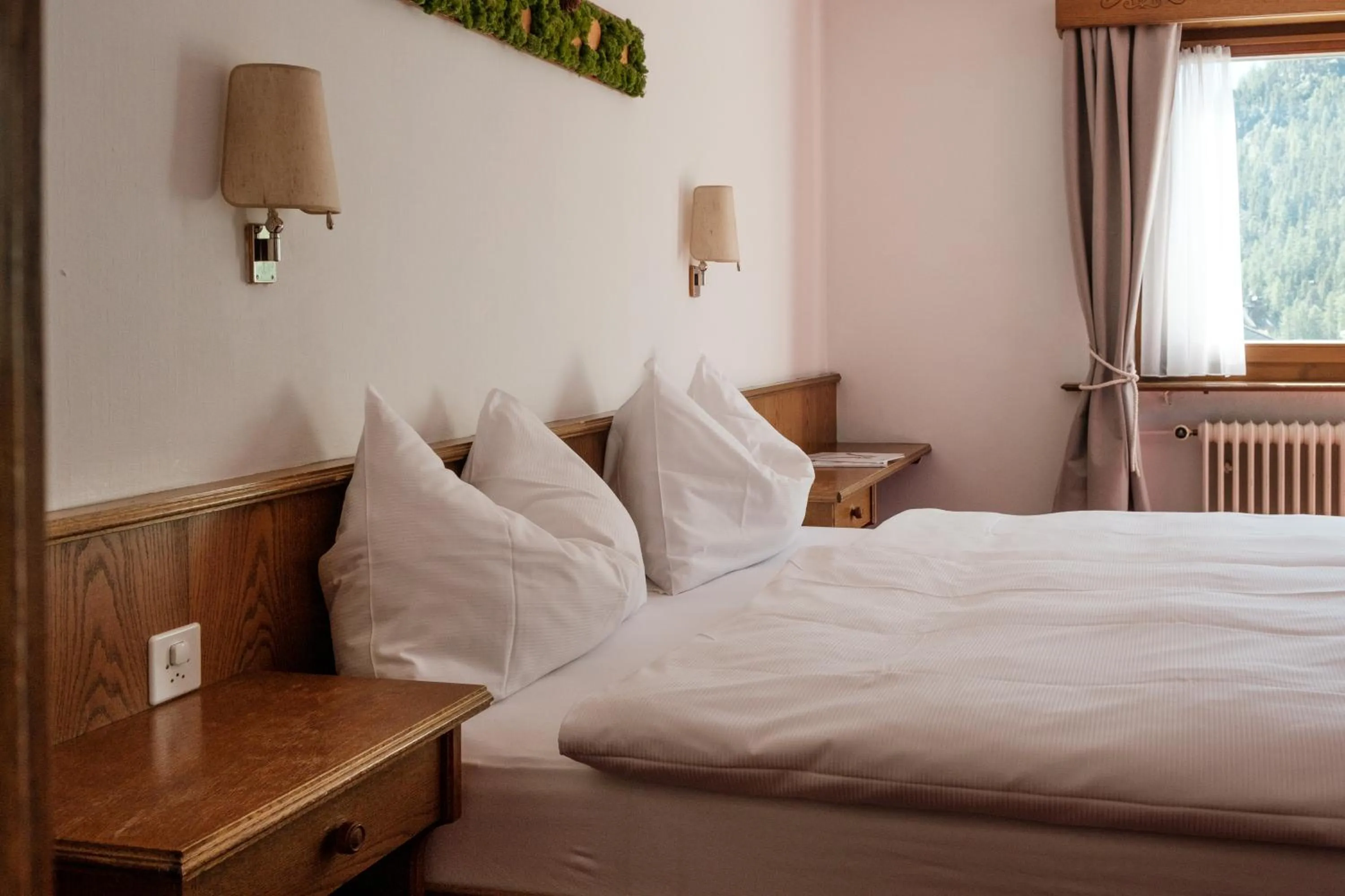 Bed in Hotel Bernina