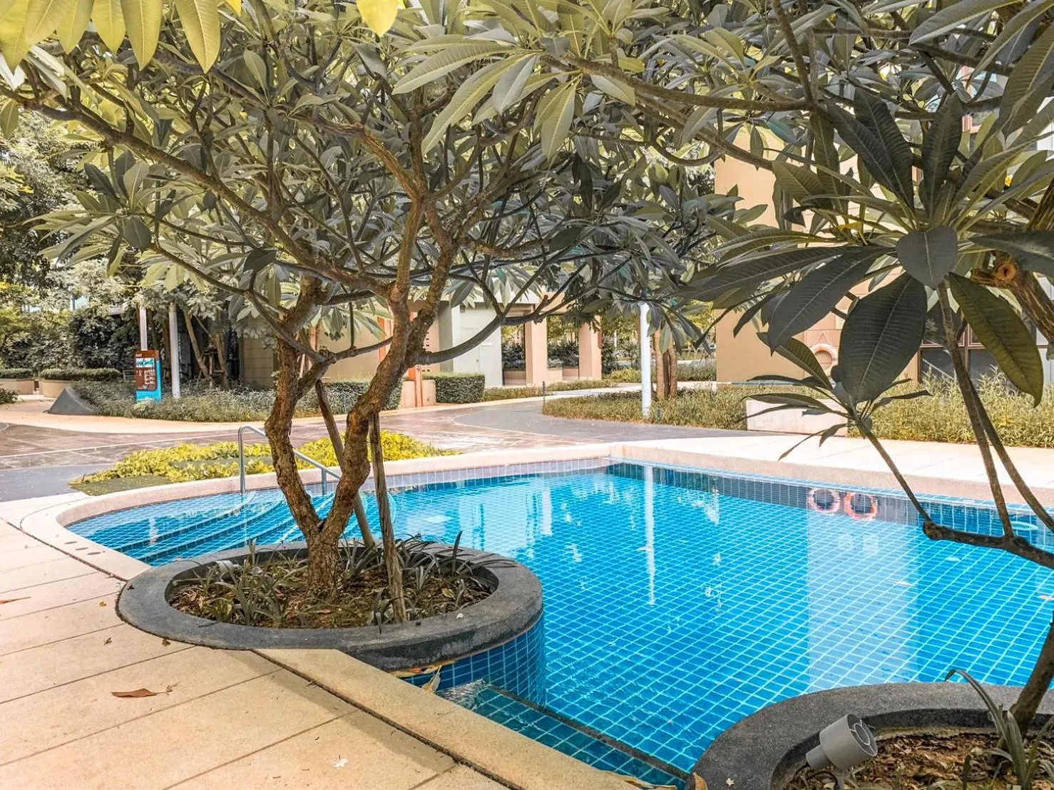 Garden in lumpini park beach