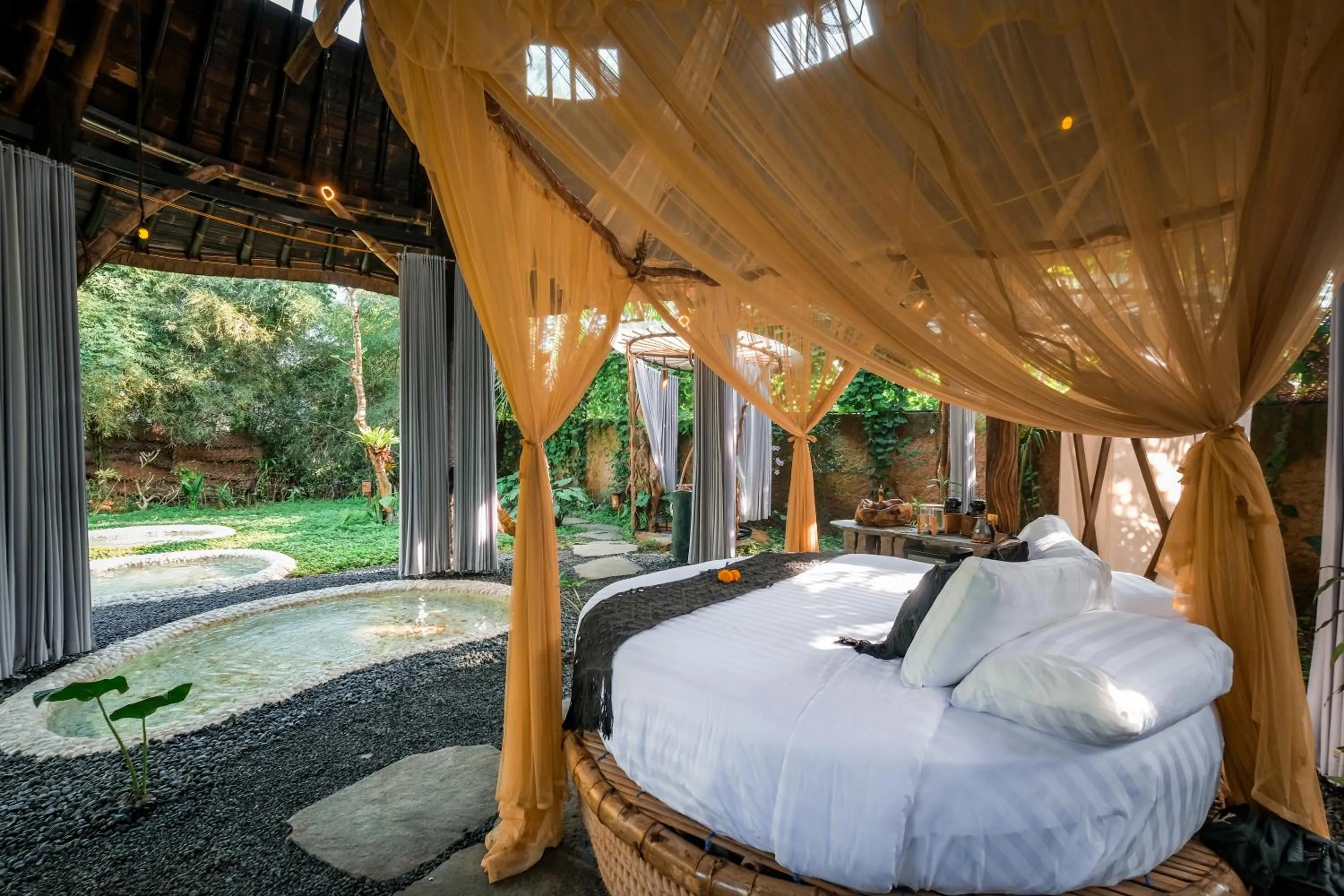 Bed in Veluvana Bali