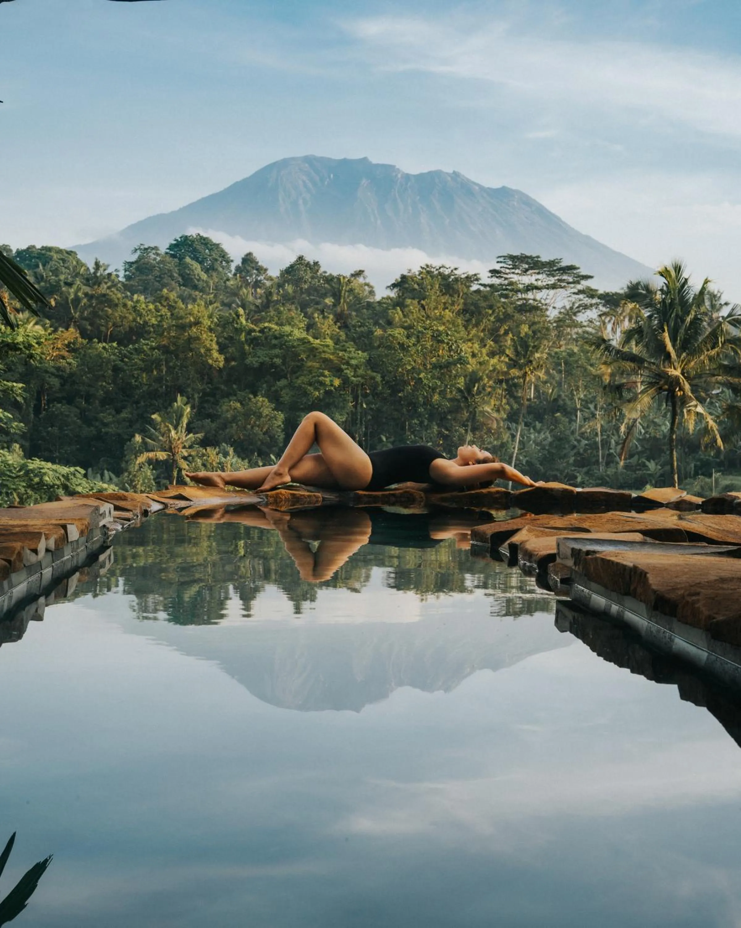 Swimming pool in Veluvana Bali