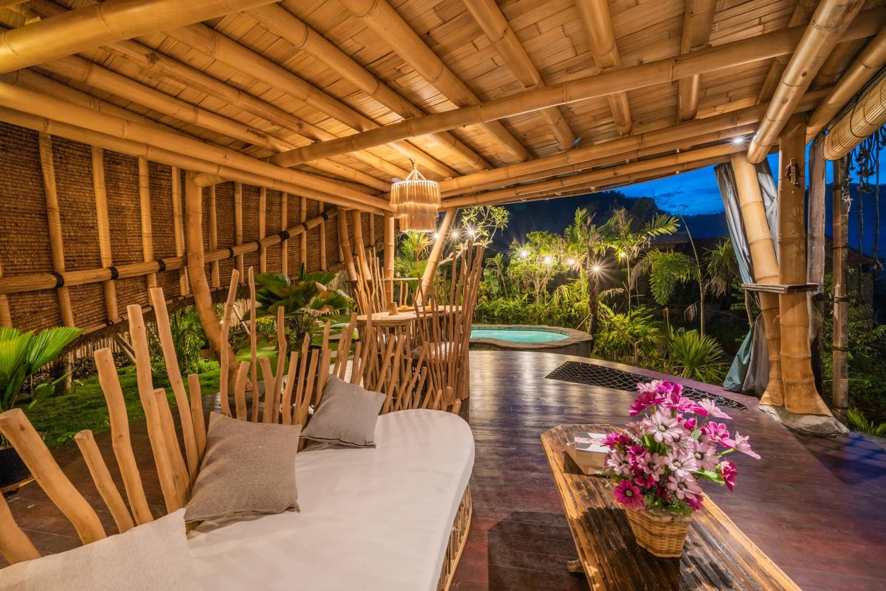 Living room in Veluvana Bali