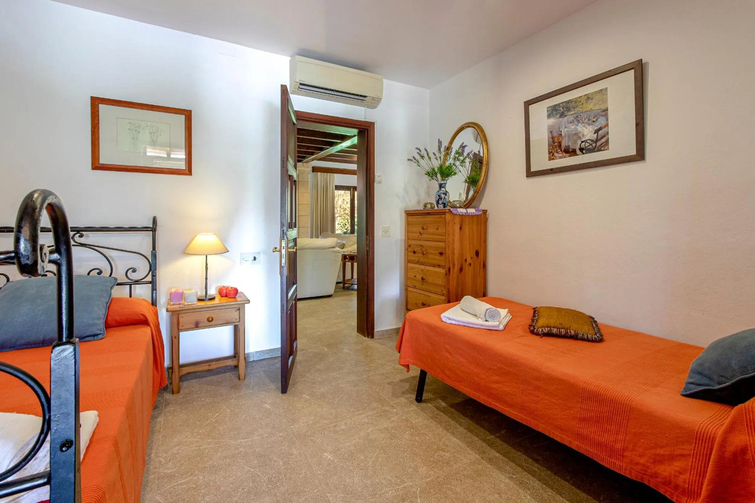 Bedroom, Bed in Family villa can Tomeu By homevillas360