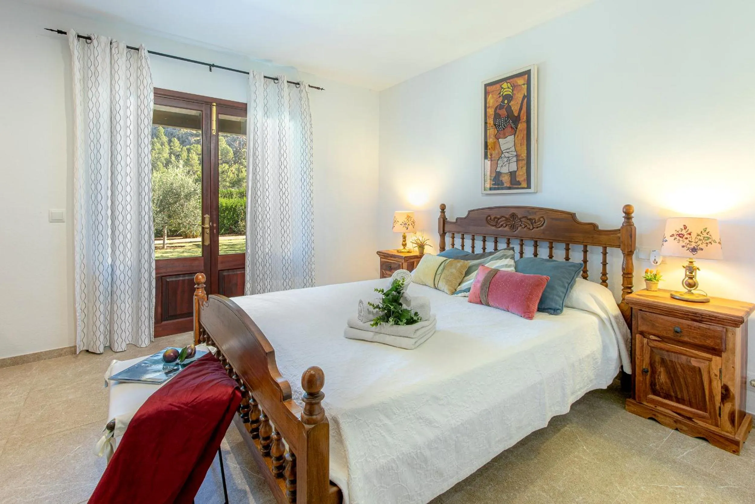 Bedroom, Bed in Family villa can Tomeu By homevillas360