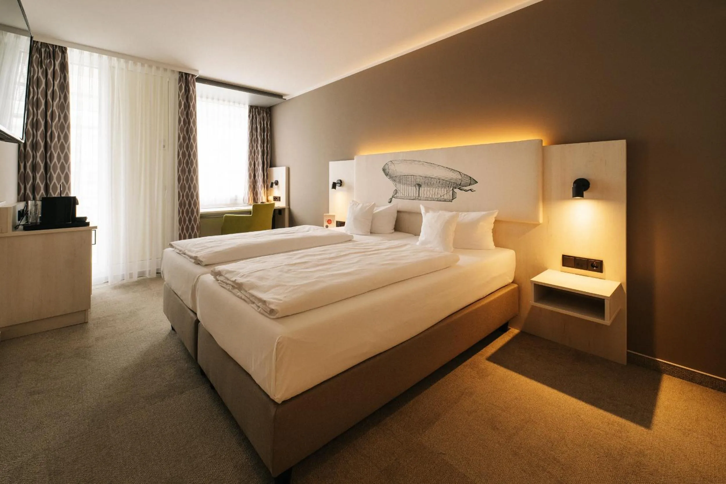 Bed in Kongresshotel Potsdam am Templiner See