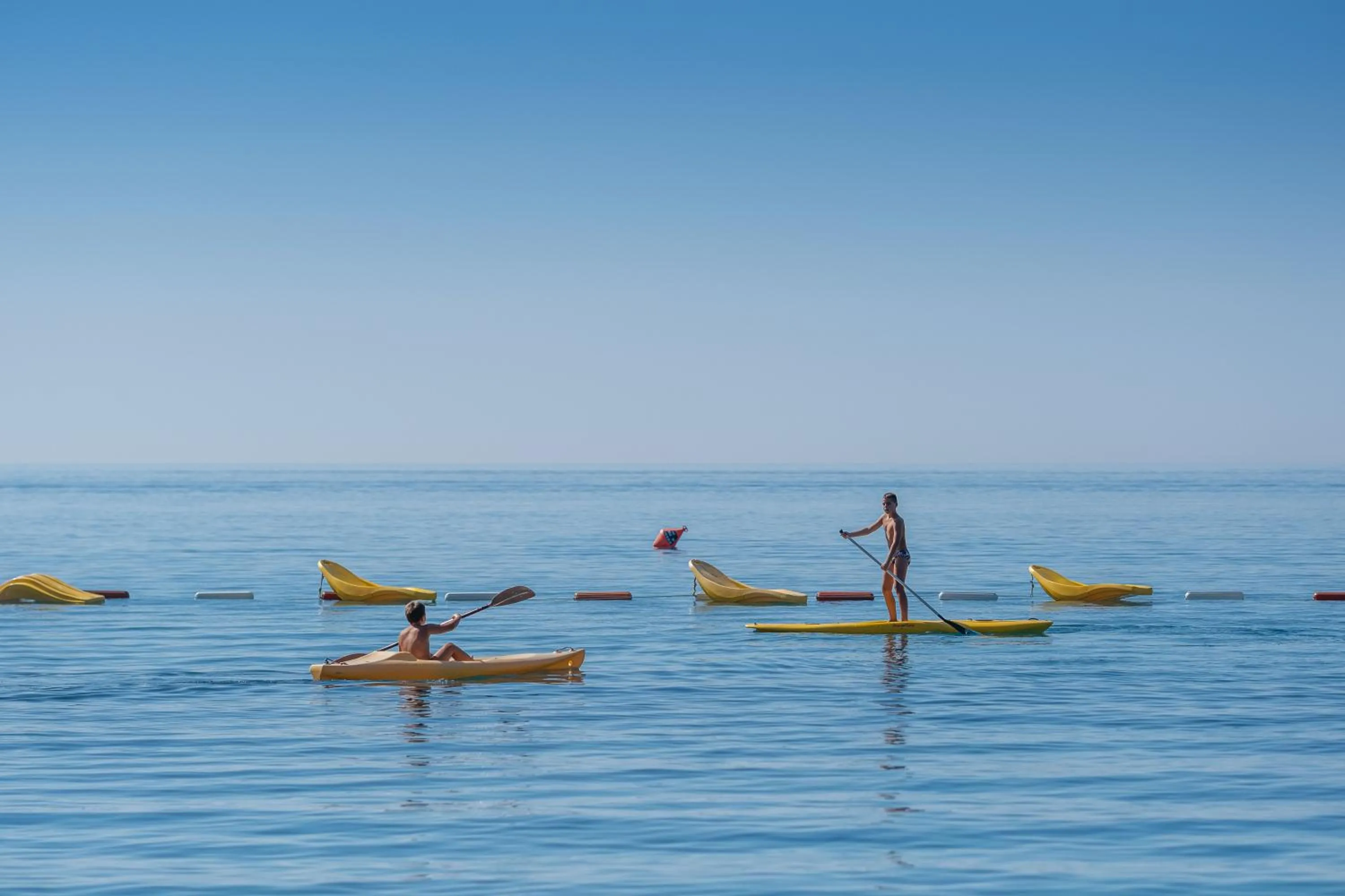 Canoeing in Poseidon The Beach Hotel