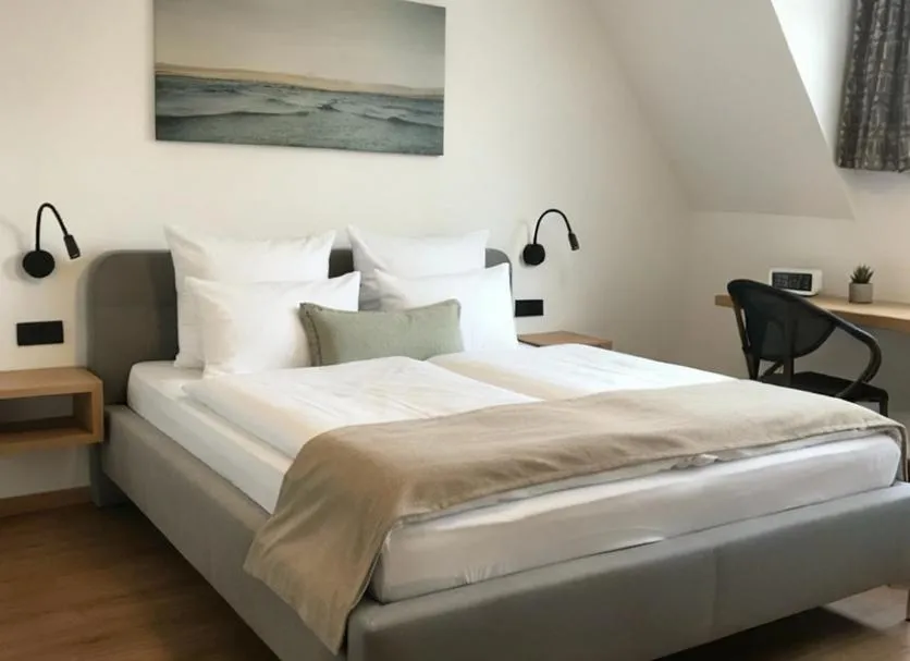 Bed in Hotel Sternen